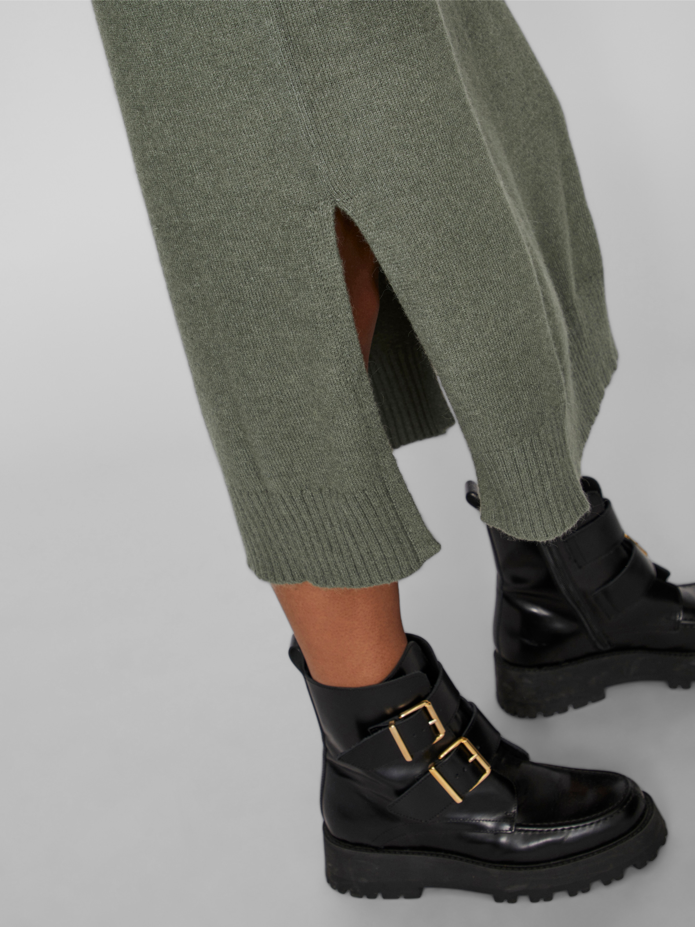 Vila Strickkleid »VIRIL ROLL NECK L/S MIDI DRESS - NOOS«