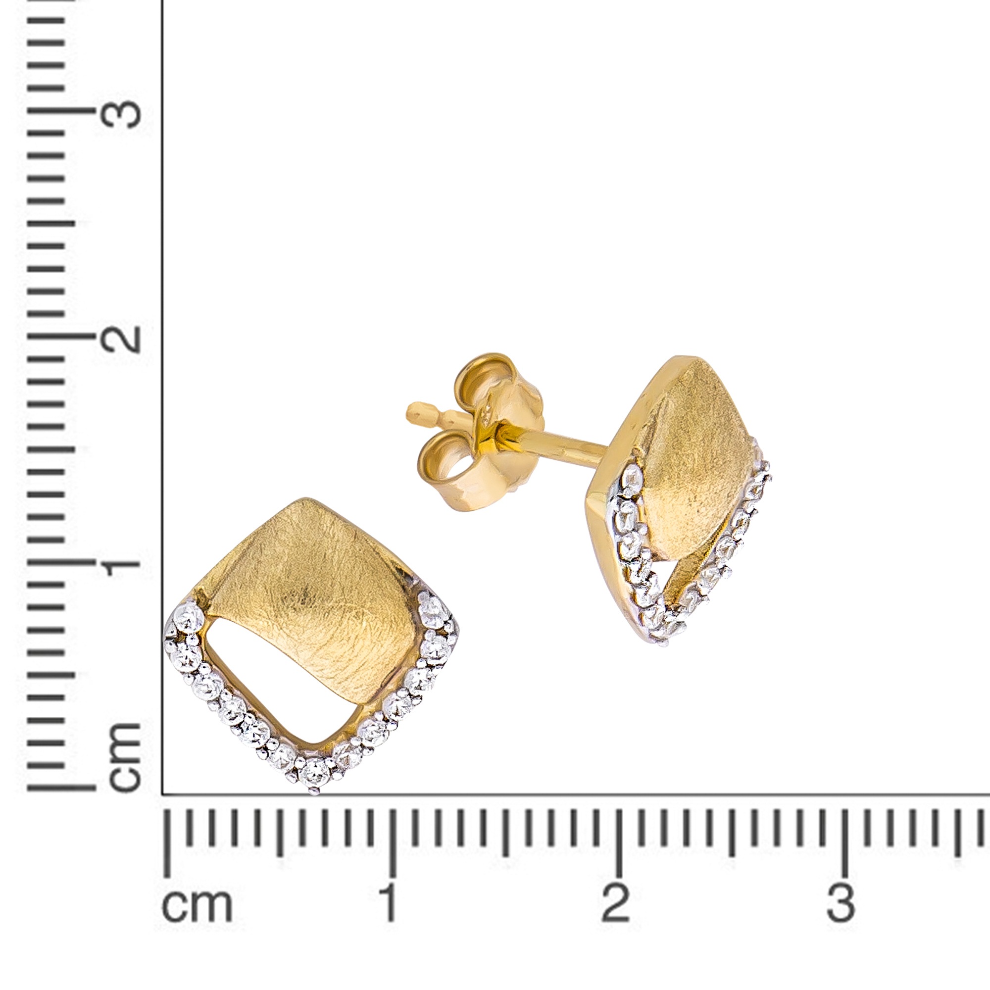 Fascination by Ellen K. Paar Ohrstecker »585 Gelbgold Zirkonia«