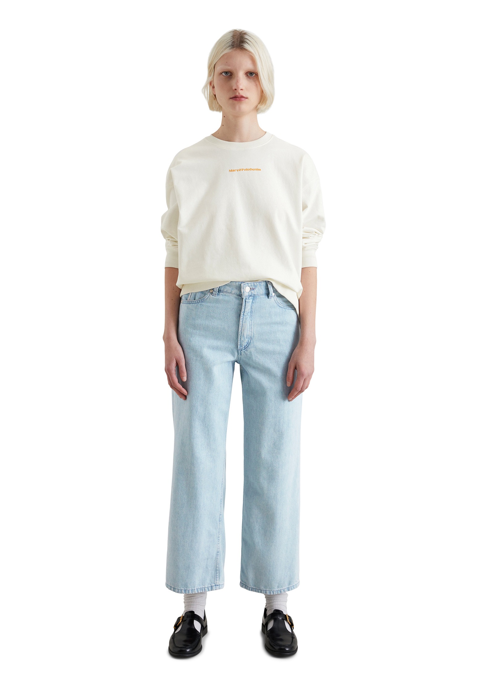 Marc O'Polo DENIM Weite Jeans »made with Orange Fiber«