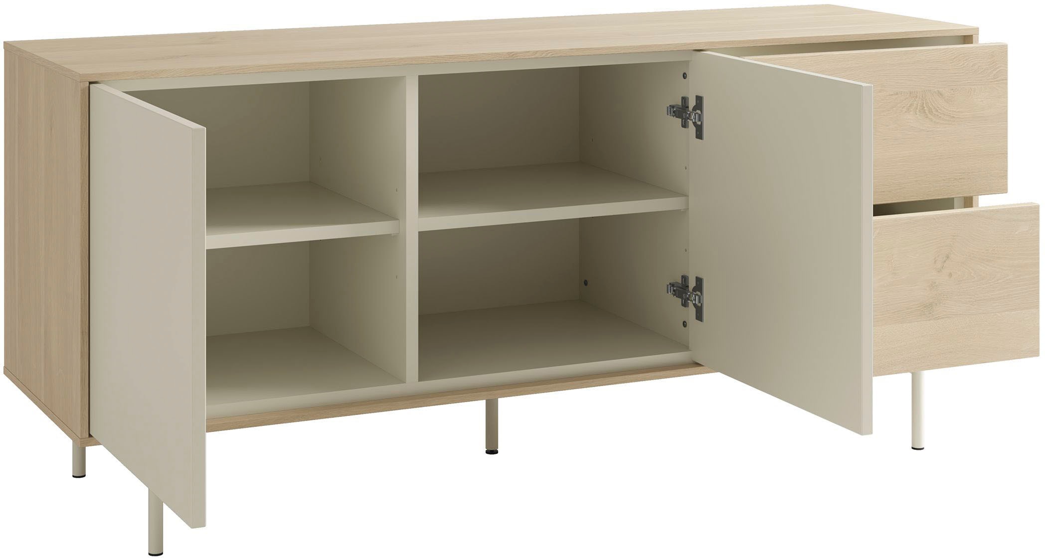 SCHÖNER WOHNEN-Kollektion Sideboard »LABOE« 1 Stk. tlg. 150 cm oder 200 cm mit push to open Funktion