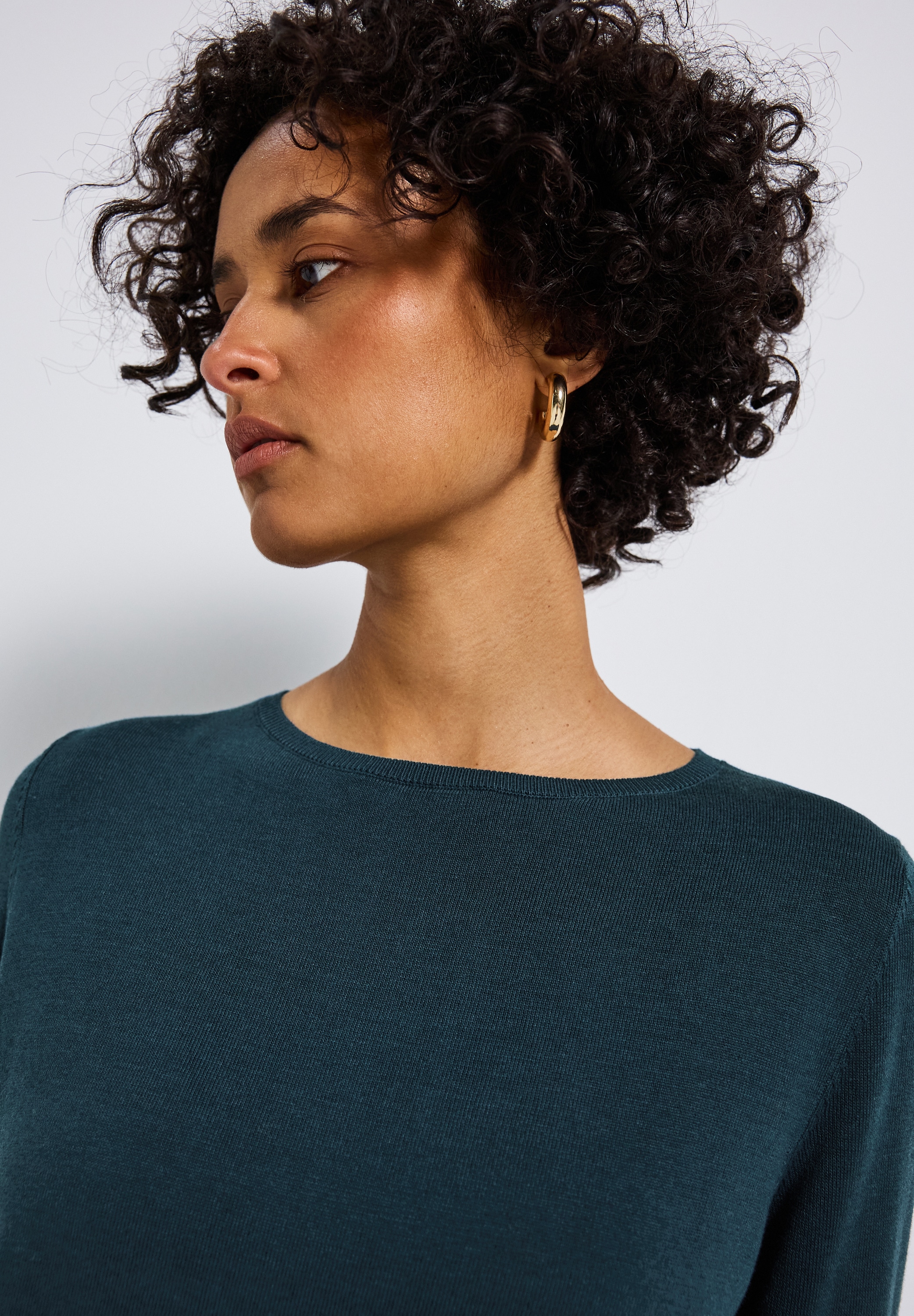 STREET ONE Strickpullover, mit U-Boot-Ausschnitt