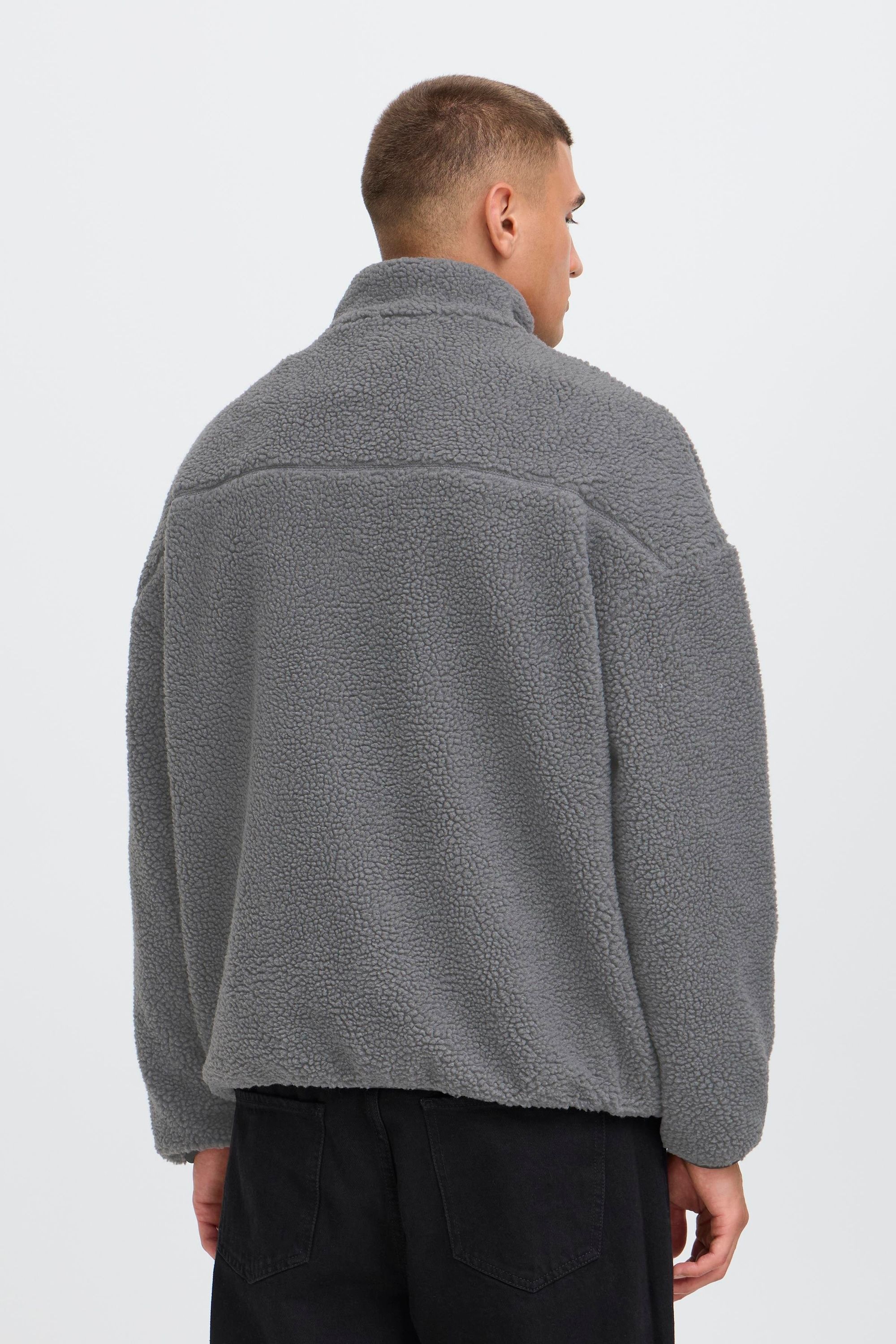 !solid Plüschjacke SOLID "Plüschjacke SDMCWAIN", Herren, Gr. XXL, grau (iron gate), Obermaterial: 100% Polyester PES., Jacken 3