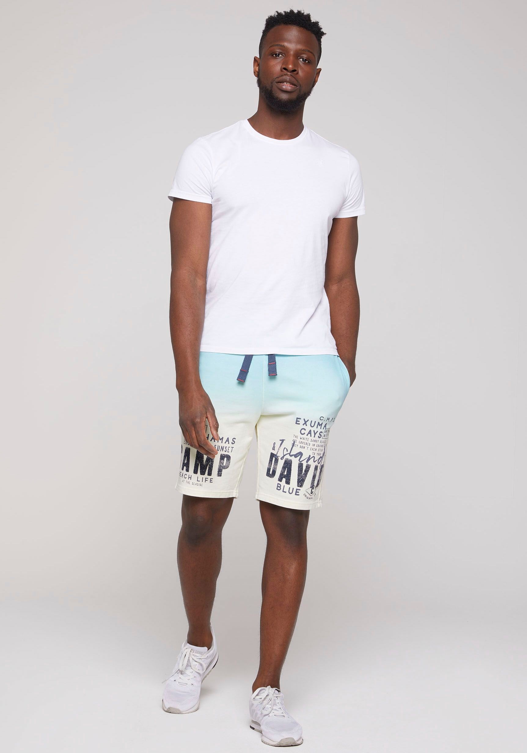 CAMP DAVID Sweatbermudas, mit Logoschriftzug ▷ für | BAUR | Sweatshorts