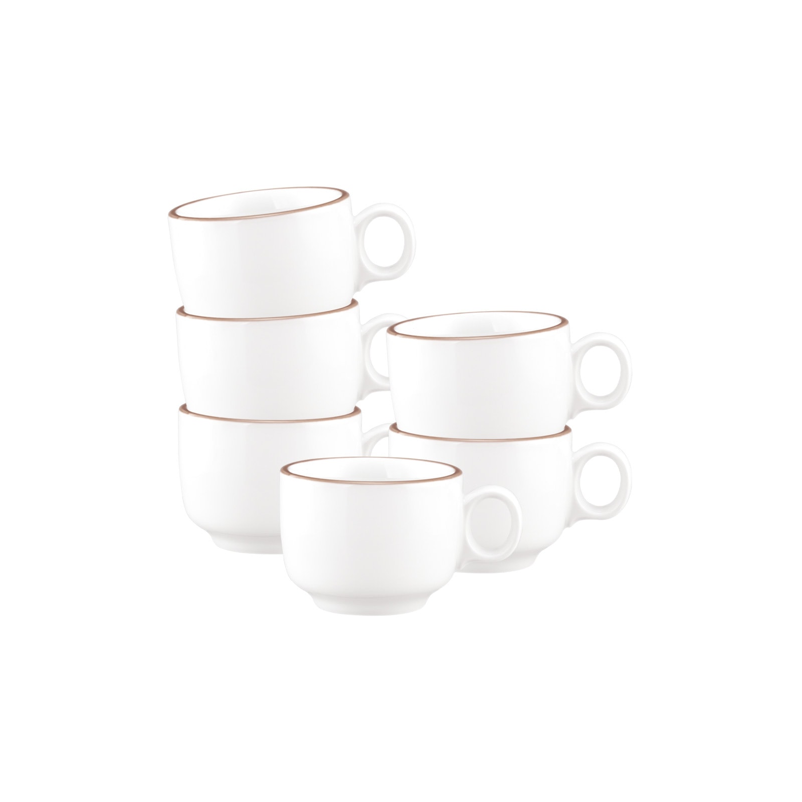 Seltmann Weiden Espressotasse »Espressotassen Sento Home Pure Lines 80 ml 6er Set« Spülmaschinengeeignet, Mikrowellengeeignet, Ofenfest, Salamandergeeignet, Kühlschrankgeeignet, Gefrierschrankgeeignet