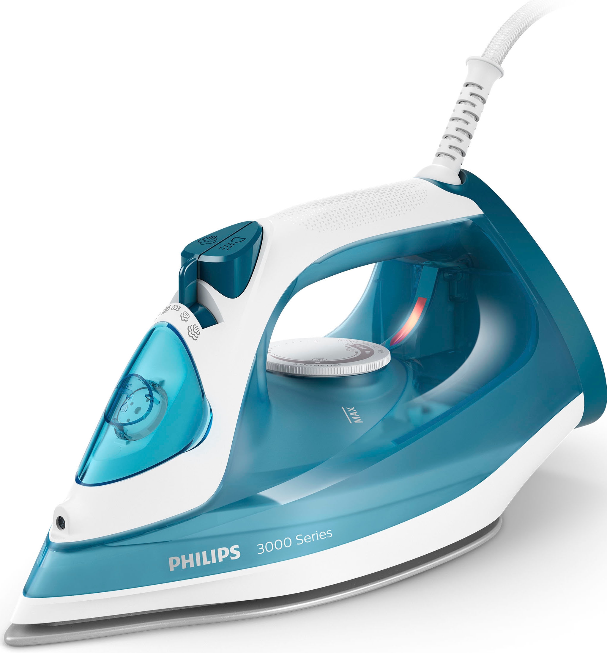Philips 3000 series DST3011/20 Dampfbügeleisen, Dampfbügeleisen, Keramik-Bügelsohle, 1,9 m, 140 g/min, Blau, 30 g/min - Image 4