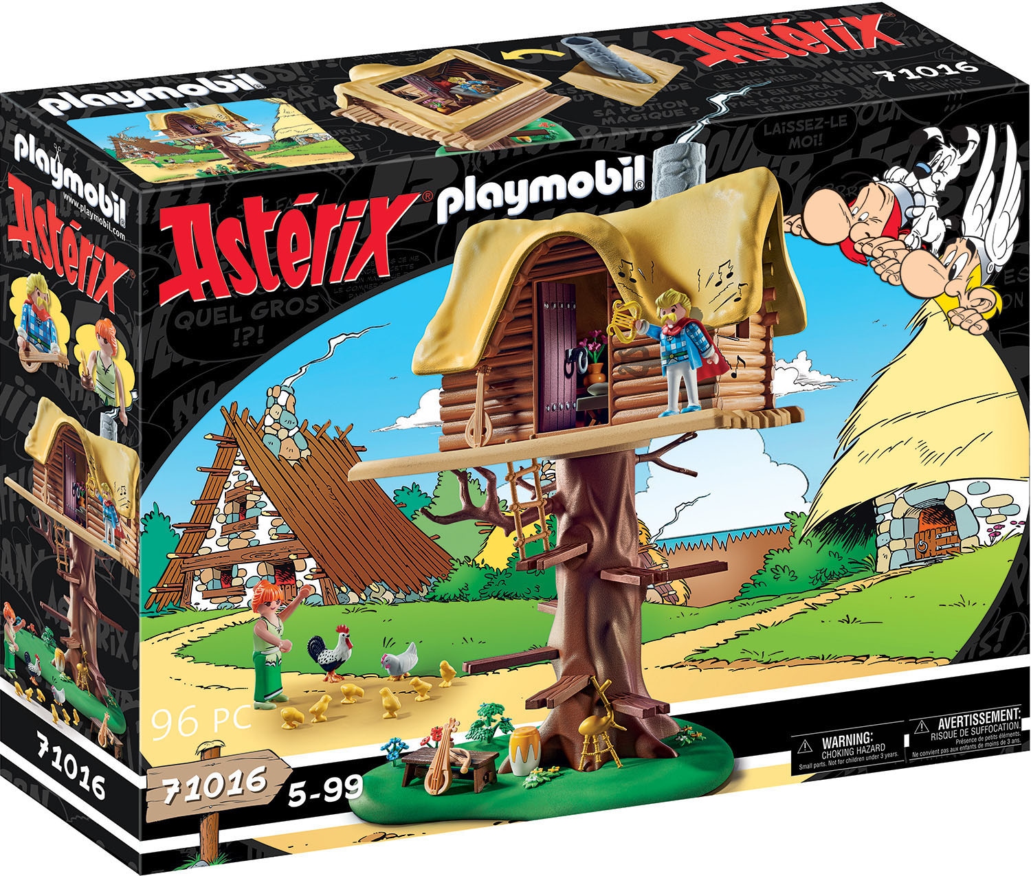Konstruktions-Spielset »Troubadix mit Baumhaus (71016), Asterix«, (96 St.), Made in...