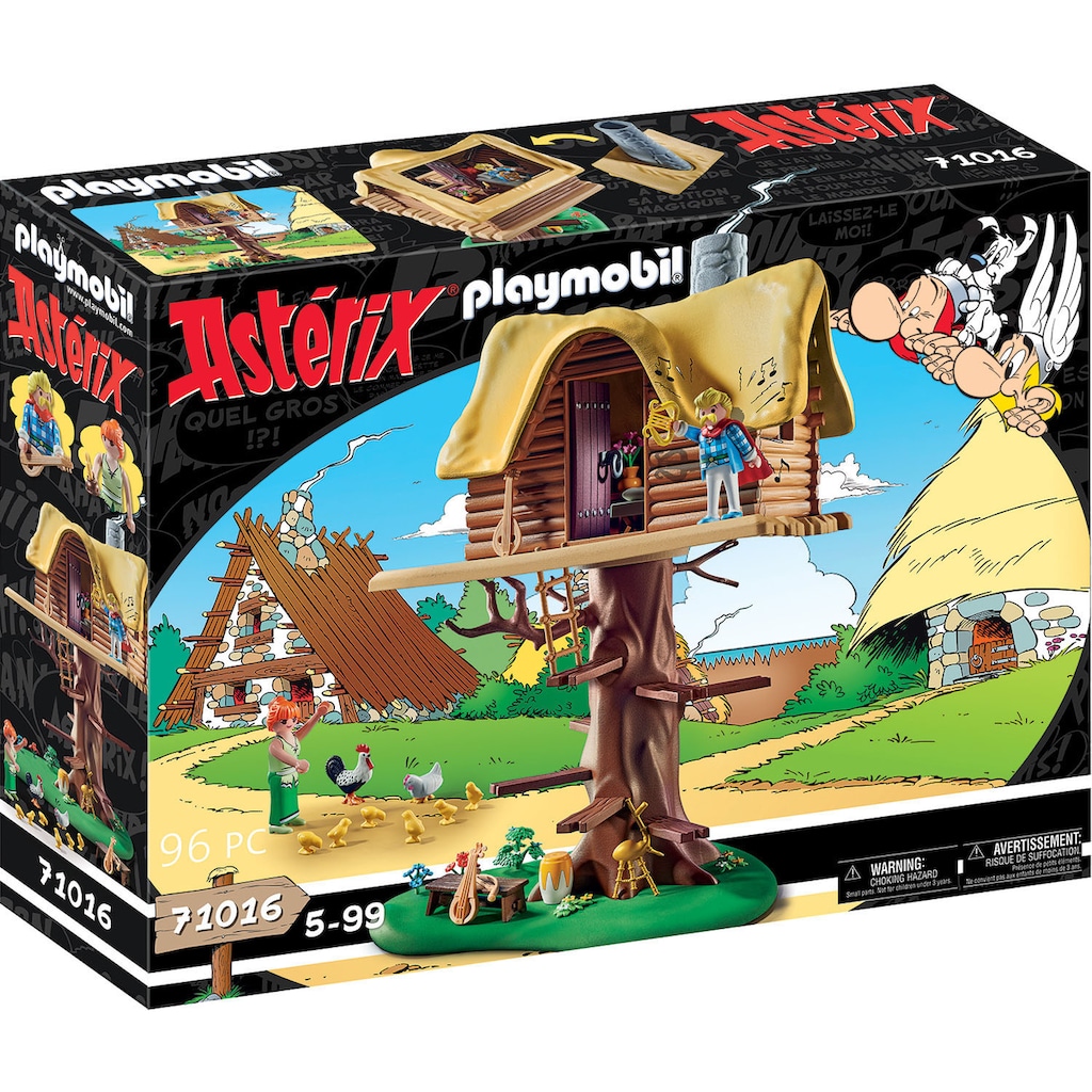 Playmobil® Konstruktions-Spielset »Troubadix mit Baumhaus (71016), Asterix«, (96 St.), Made in Germany