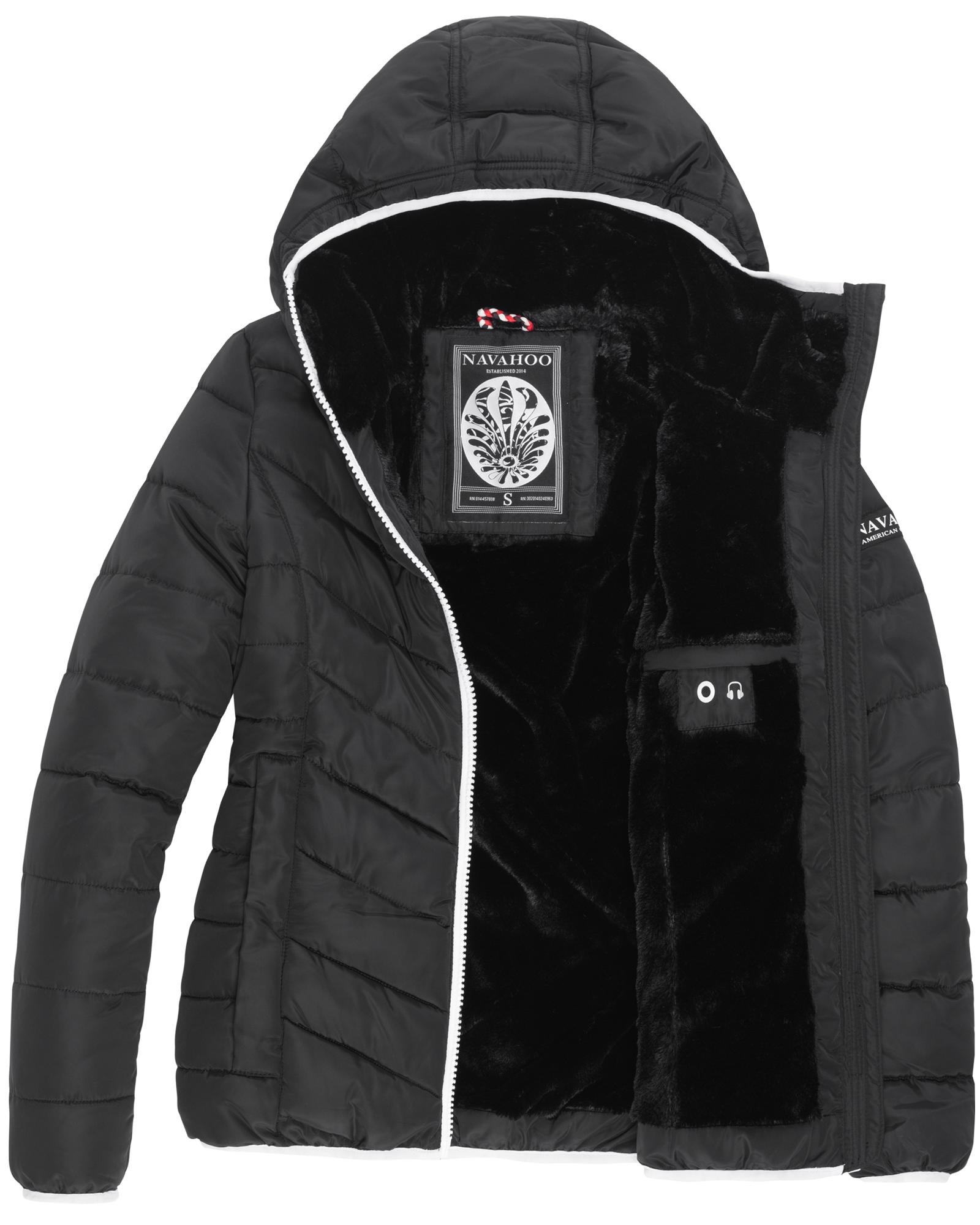 Navahoo Steppjacke »Elva«, mit Kapuze, stylische Damen Winterjacke mit Kapuze