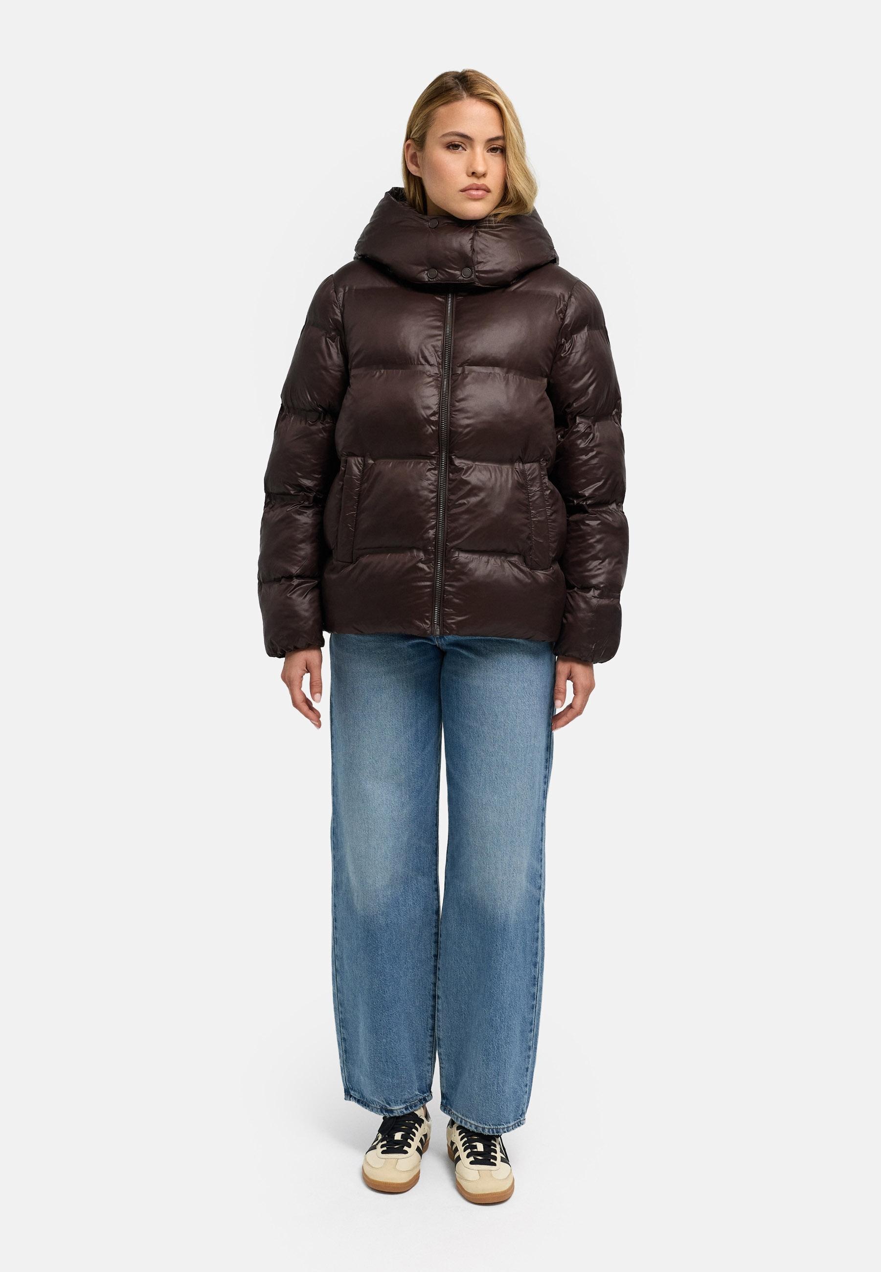 Navahoo Steppjacke »Snow-Frame 14« mit Kapuze Damen Winterjacke mit abnehmbarer Kapuze