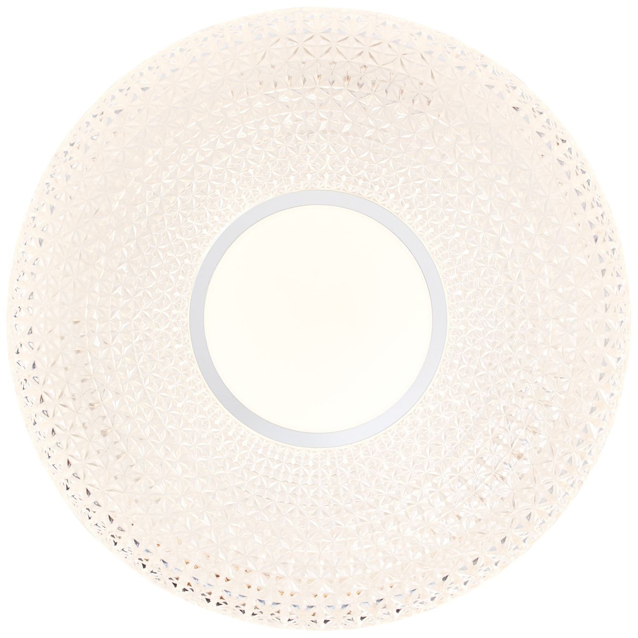 Brilliant Deckenleuchte »Nunya«, 1 flammig, Leuchtmittel LED-Modul | LED fest integriert, LED Deckenlampe 42cm weiß/chrom