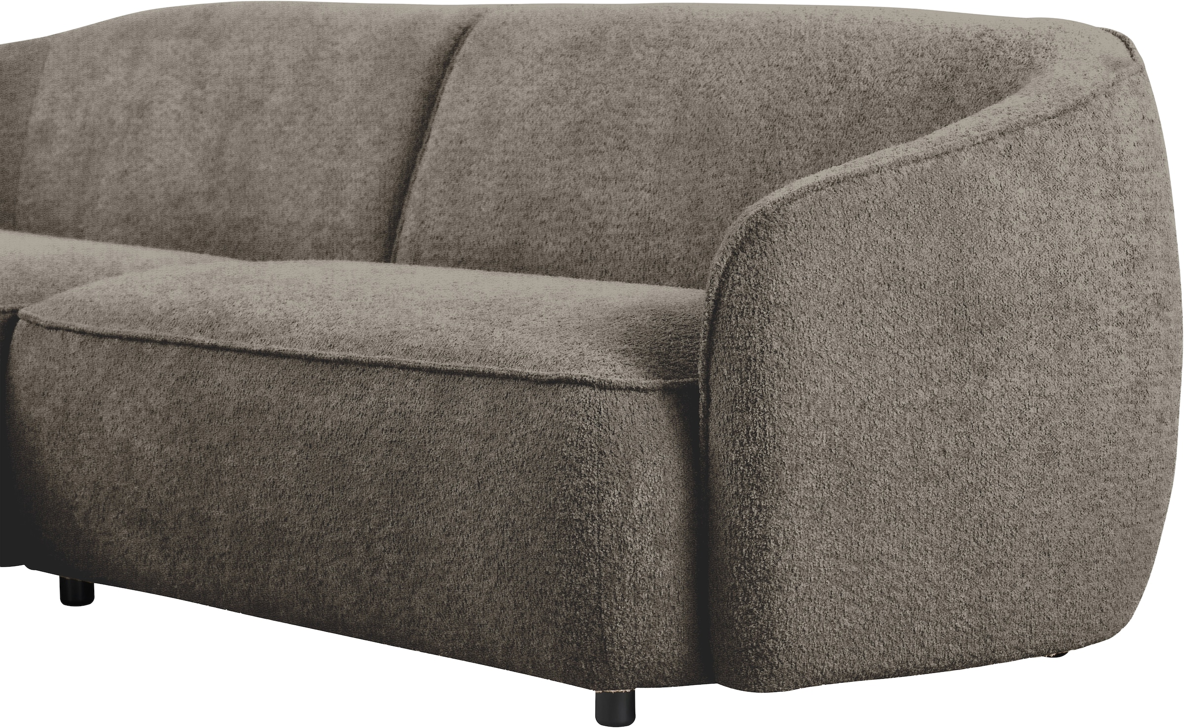 INOSIGN Ecksofa »Cosigo«, Breite 246 cm, 2 Chenille-Stoffe zur Auswahl, mit Kaltschaum
