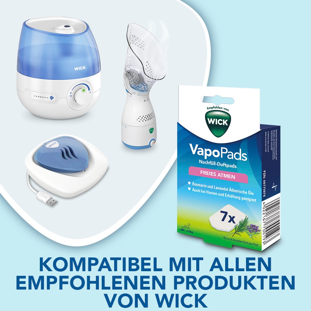 Thumbnail - WICK Inhalations-Zusatz "VapoPads Rosmarin & Lavendel - VBR" Passen zu unseren Luftbefeuchtern, Inhalatoren & Diffusoren...