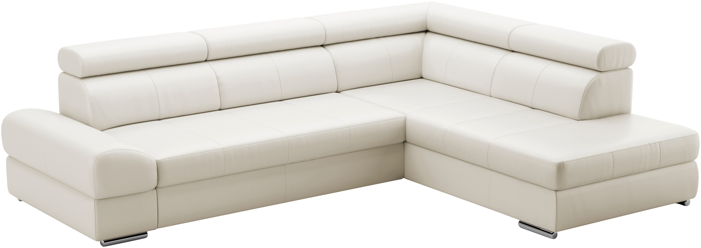 sit&more Ecksofa »Broadway L-Form«, mit verstellbaren Kopfteilen, wahlweise mit Bettfunktion