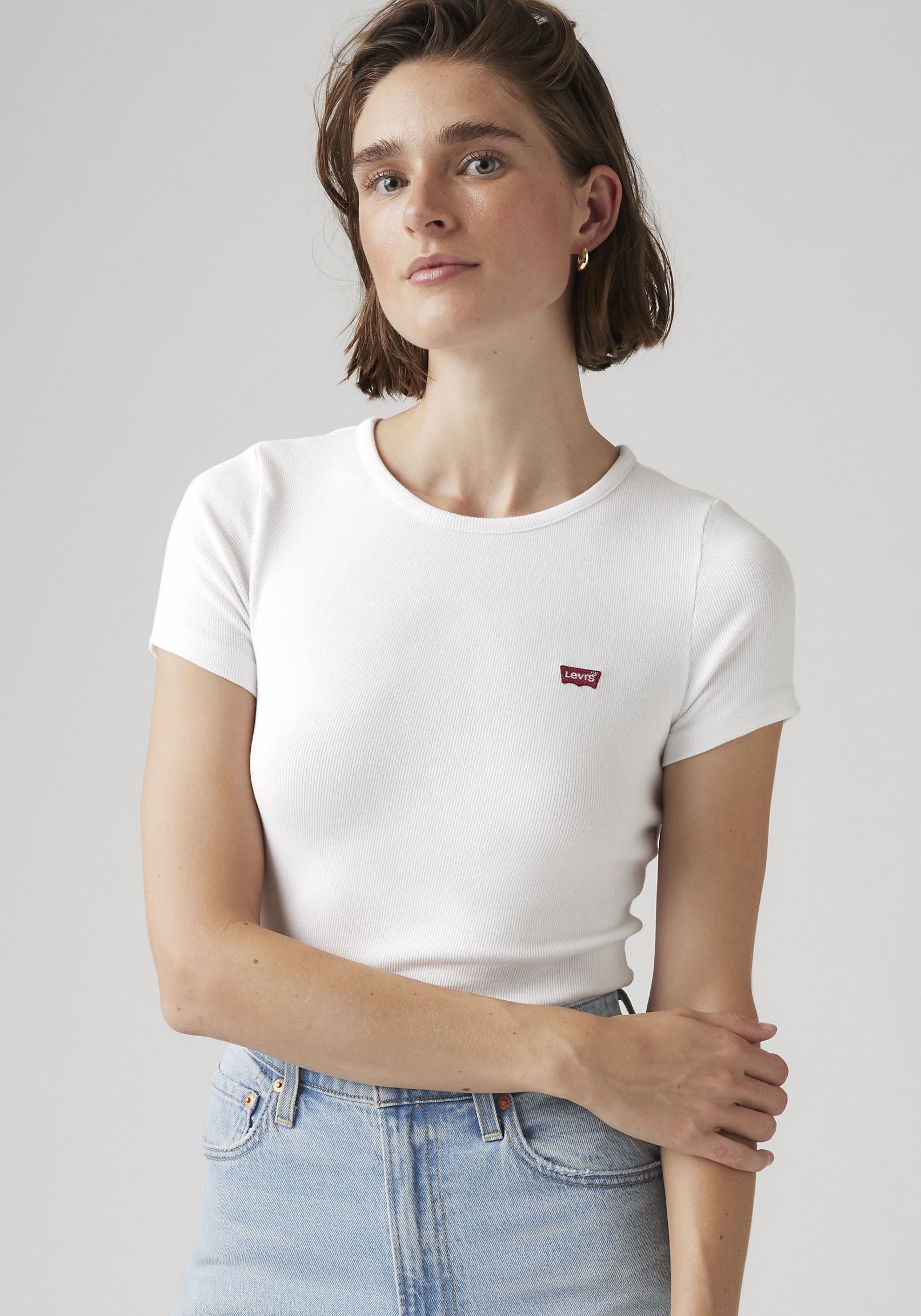 Levi's® T-Shirt »HAYES TEE« Feinripp- Qualität