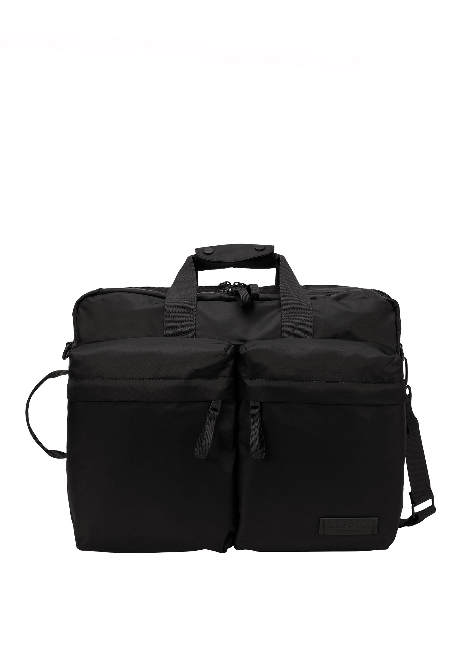 MARC O'POLO Herren Businesstasche "mit Travel Compartment"schwarz, Polyamid, unifarben, Taschen