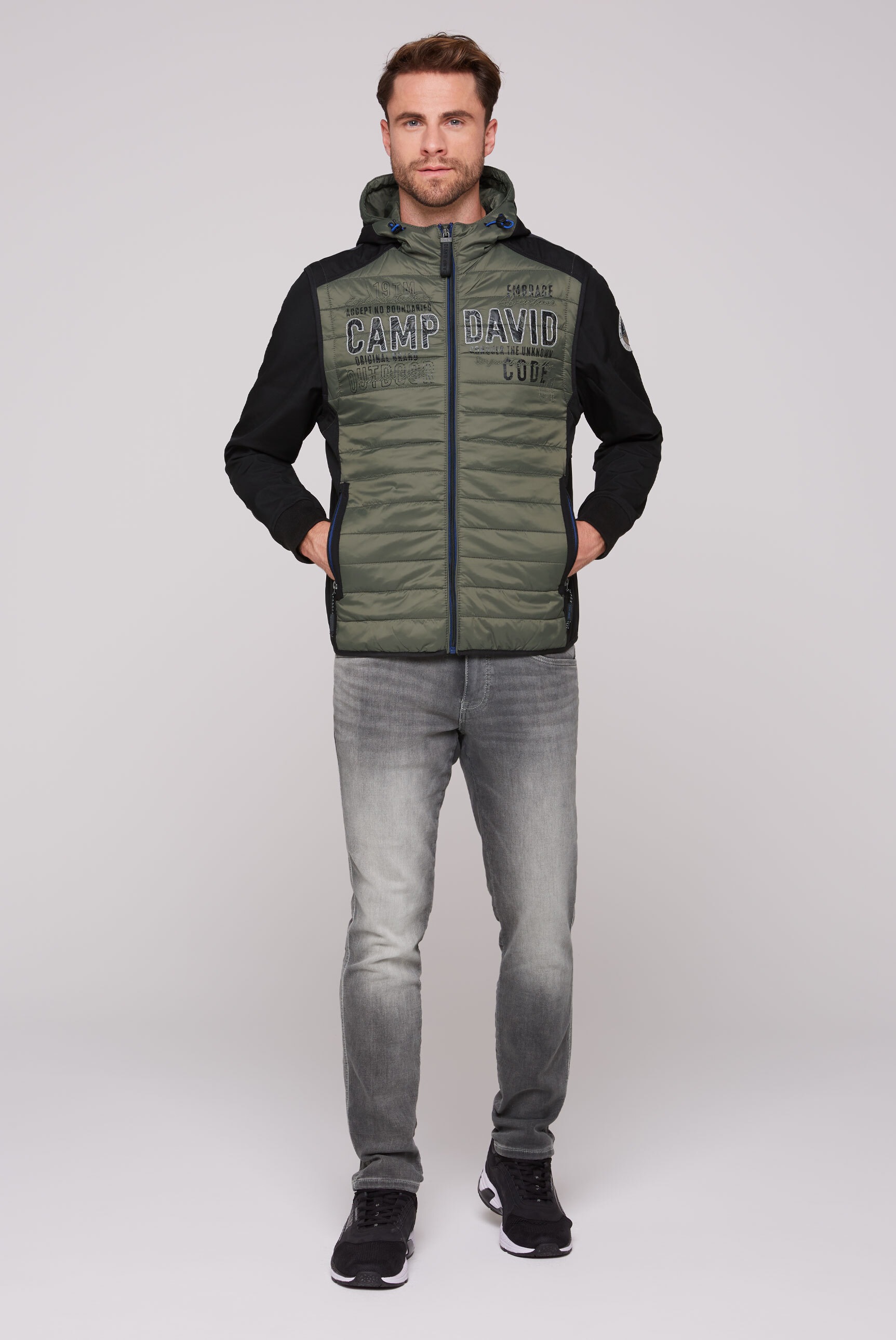CAMP DAVID Outdoorjacke, mit Kapuze, mit Kapuze