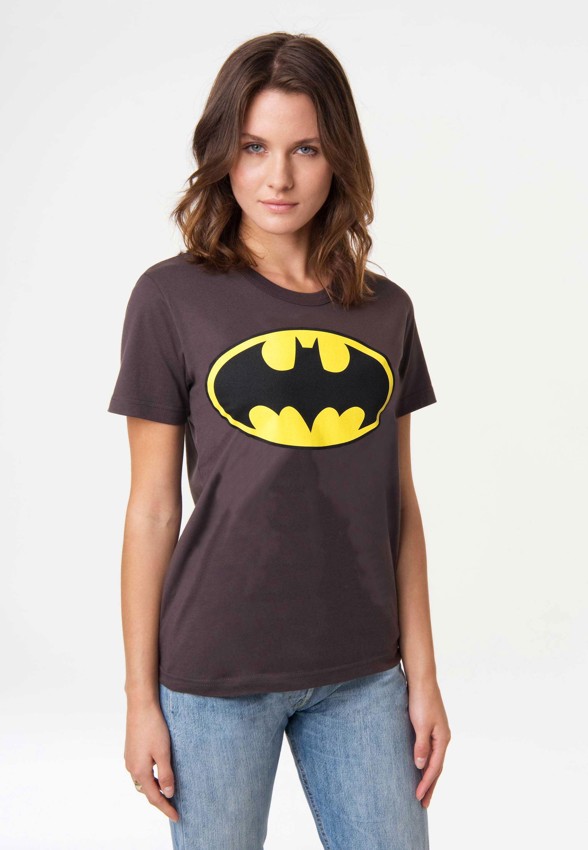 LOGOSHIRT T-Shirt »Batman - Logo«, mit trendigem Print