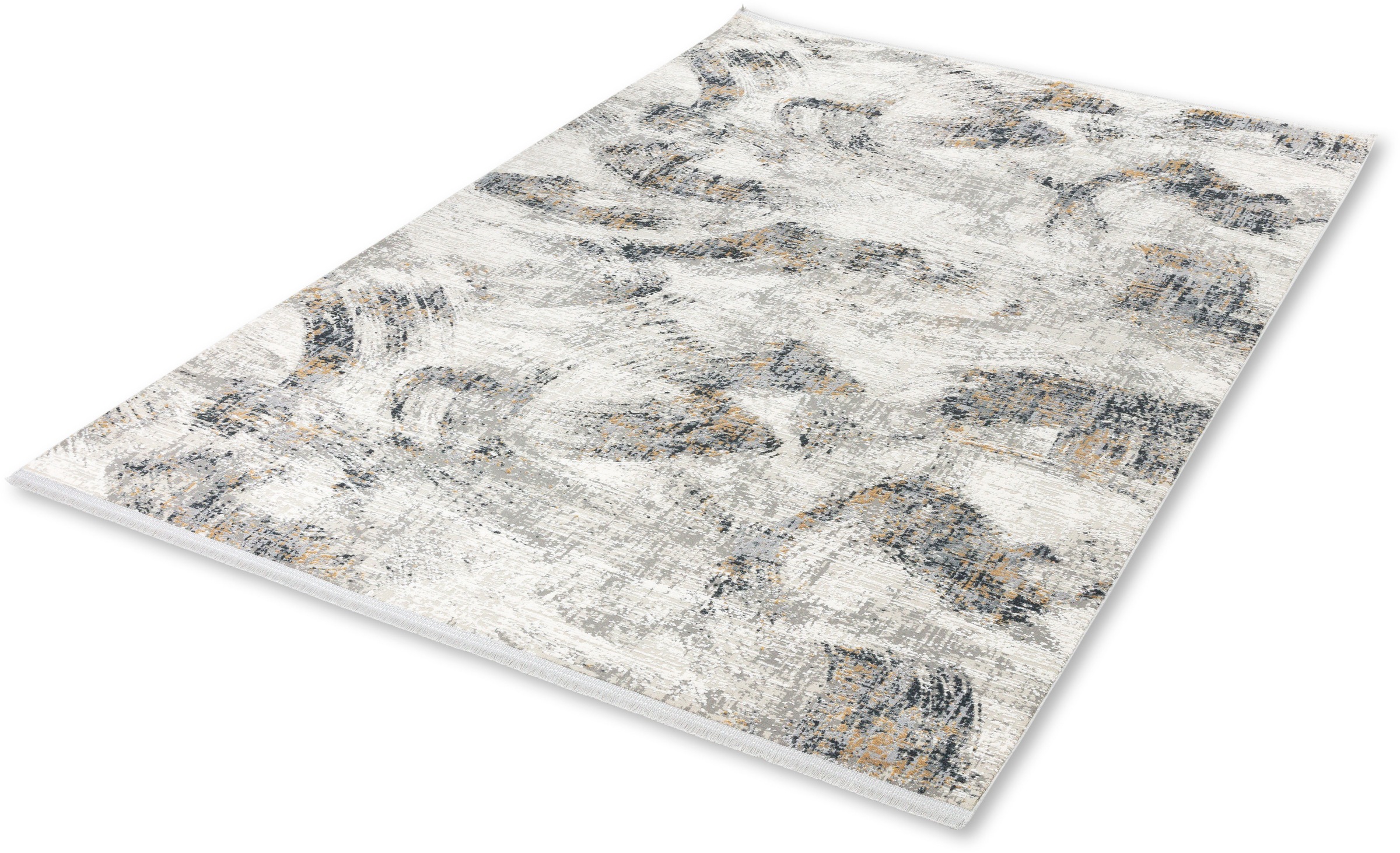 Teppich ASTRA "Positano 241", beige (creme), B:160cm H:6mm L:230cm, Kunstfaser, Viskose, Teppiche, Teppich, weiche Oberfläsche mit Viskose Glanz, Kurzflor, Wohnzimmer 2
