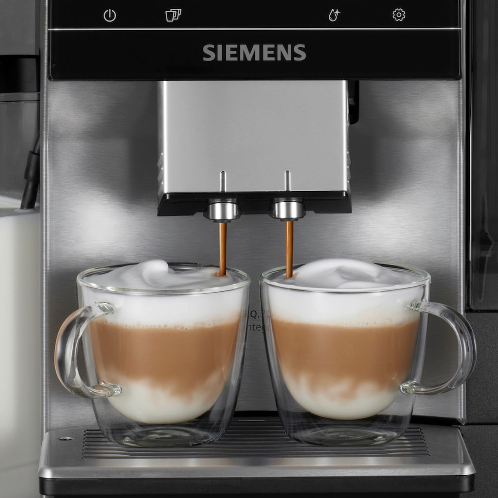 SIEMENS Kaffeevollautomat »EQ.700 integral - TQ707D03«, Full-Touch-Display, bis zu 30 individuelle Kaffee-Favoriten