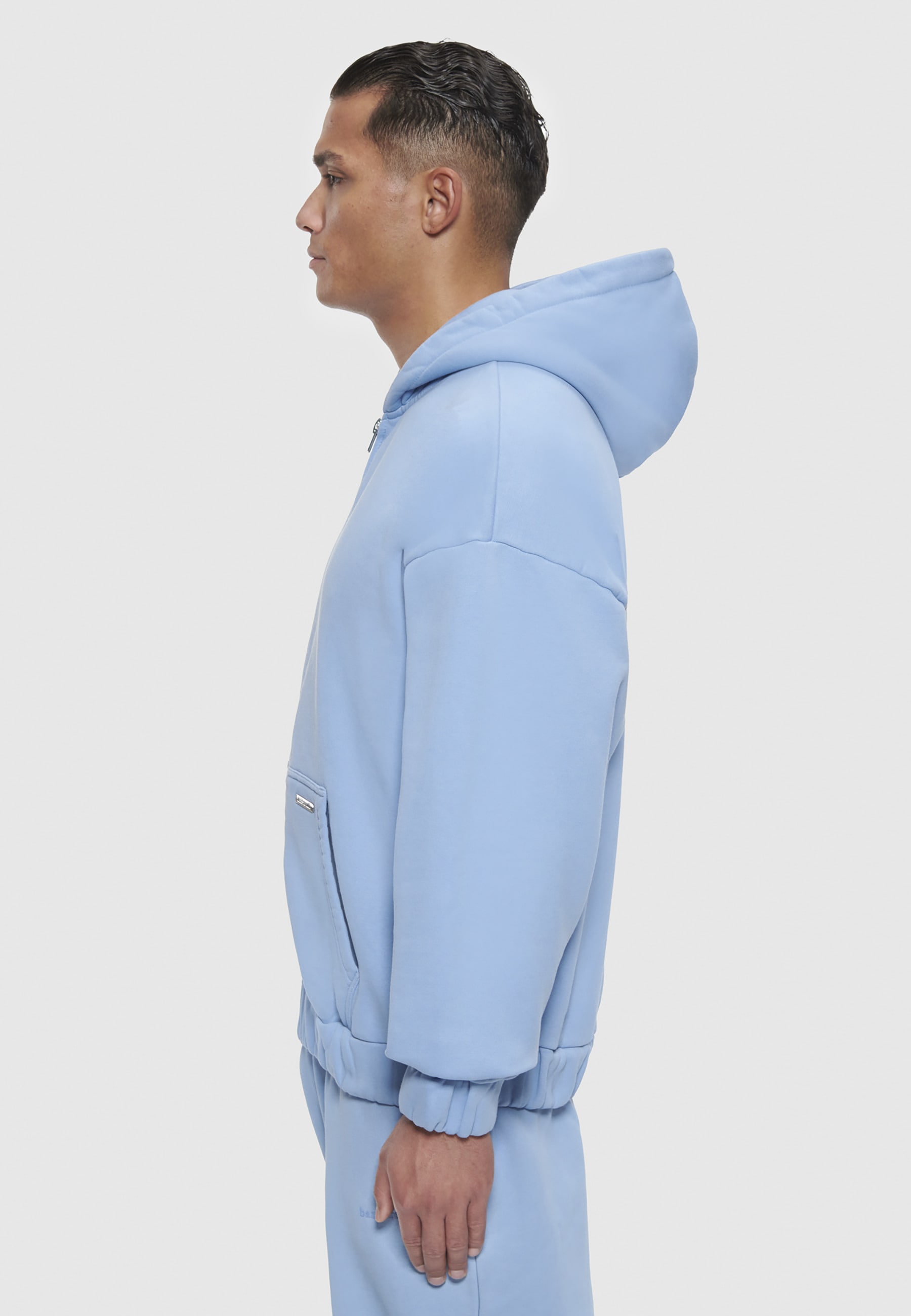 Dropsize Sweatjacke »Dropsize Herren Bazix Republiq Super Heavy Blank Zip-Hoodie«