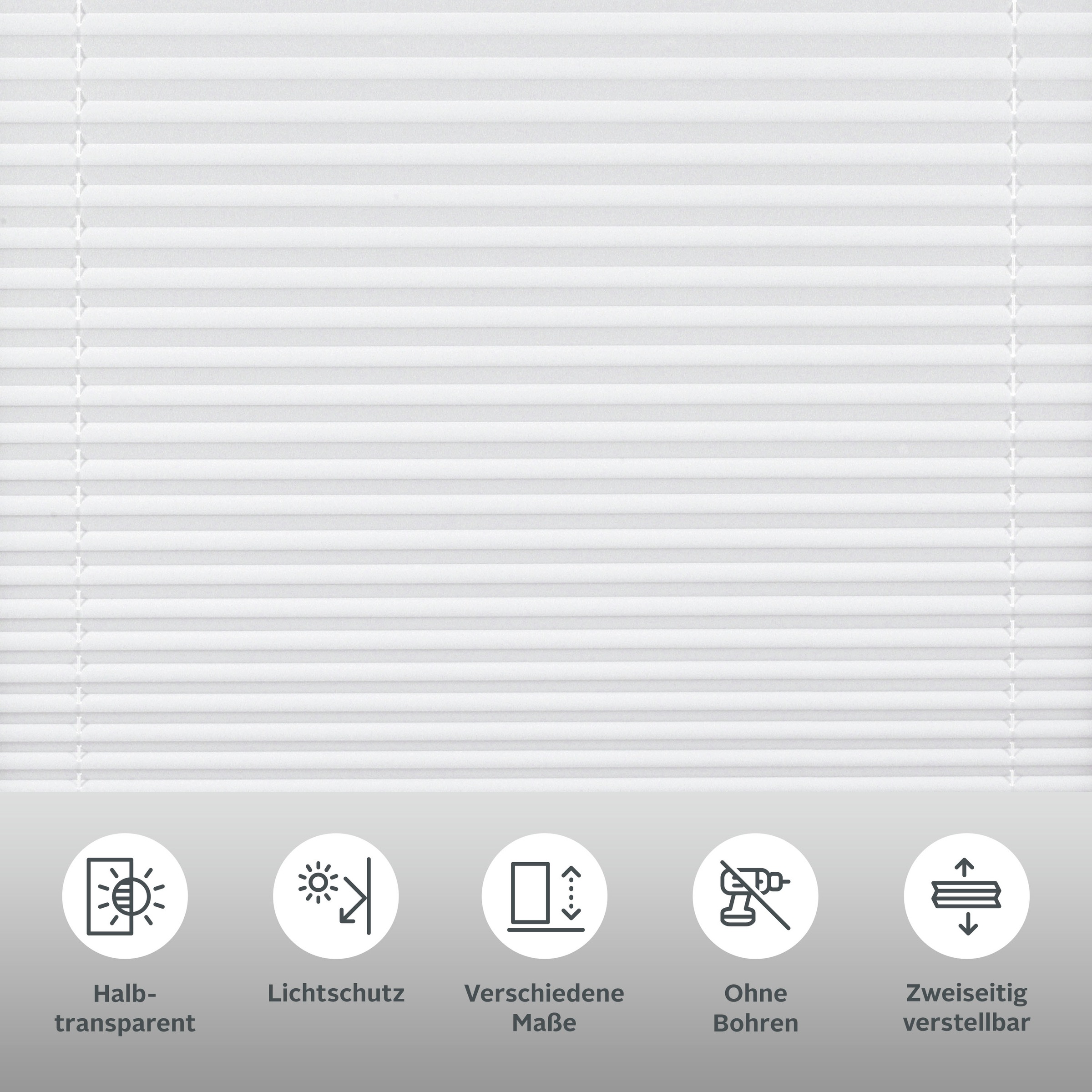 Thumbnail - OTTO home Plissee "EASYFIX PIA" blickdicht Perlreflex-beschichtet ohne Bohren verspannt mit patentiertem Trägersystem