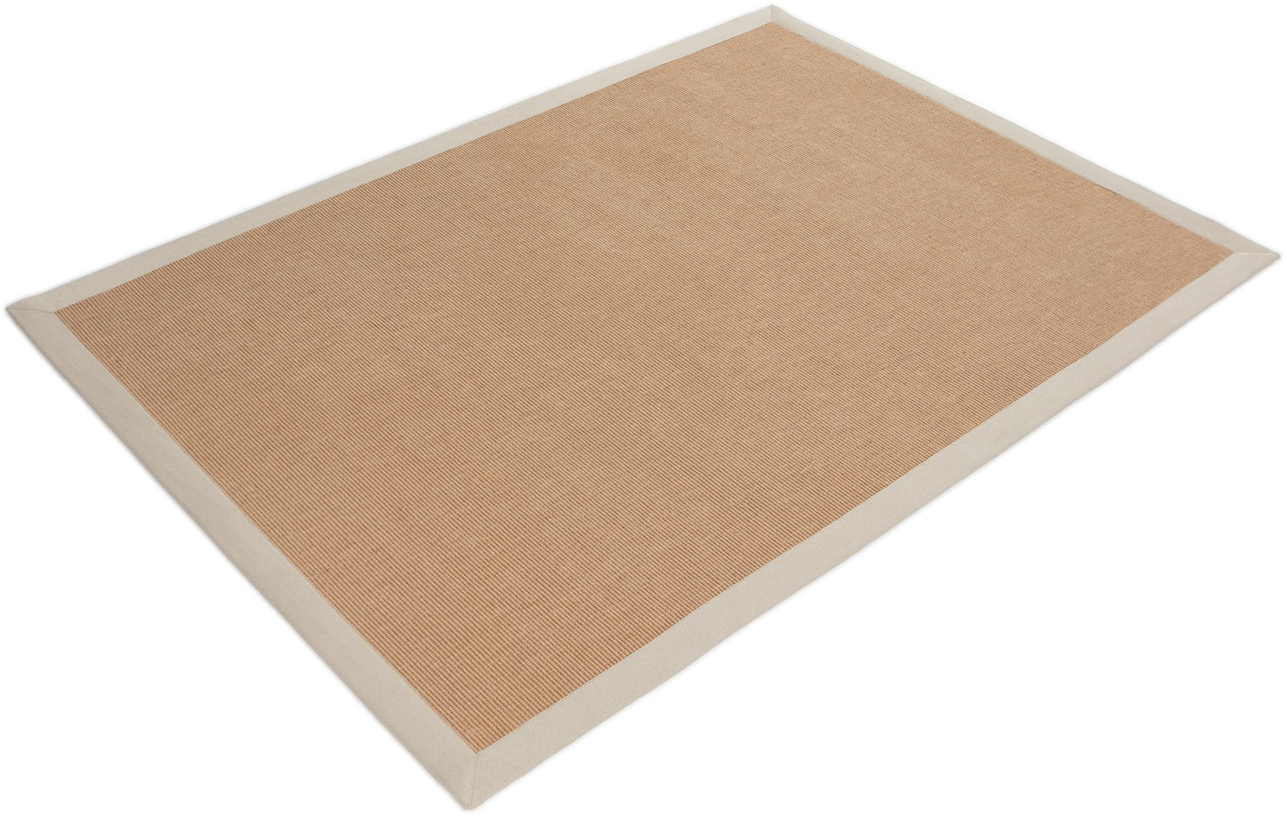 carpetfine Sisalteppich »Sisal«, rechteckig, 5 mm Höhe, mit farbiger Bordüre, Anti Rutsch Rückseite