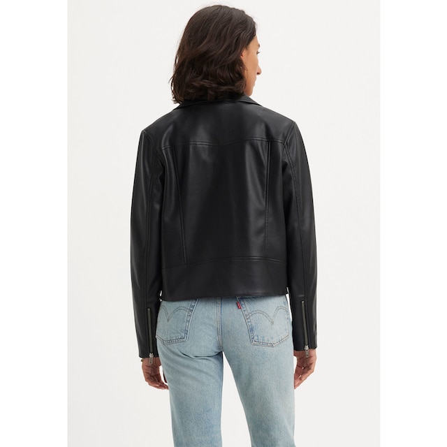 Levi's® Lederimitatjacke »LELOU SHRUNKEN MOTO BLA« bestellen | BAUR