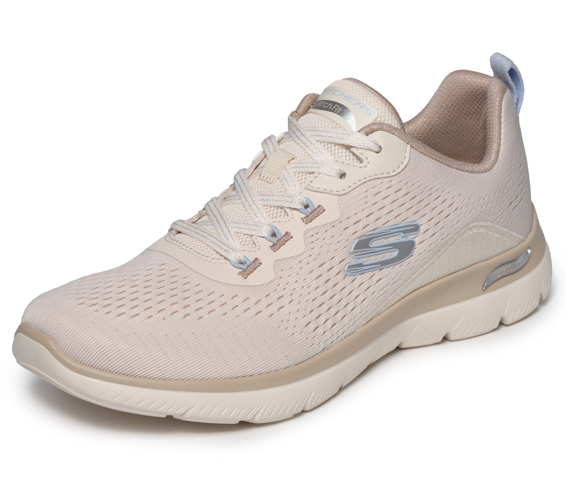 Skechers Sneaker "ARCH FIT SUMMITS-DAILY FLOW" Schnürschuh, Halbschuh, Freizeitsneaker für Maschinenwäsche geeignet