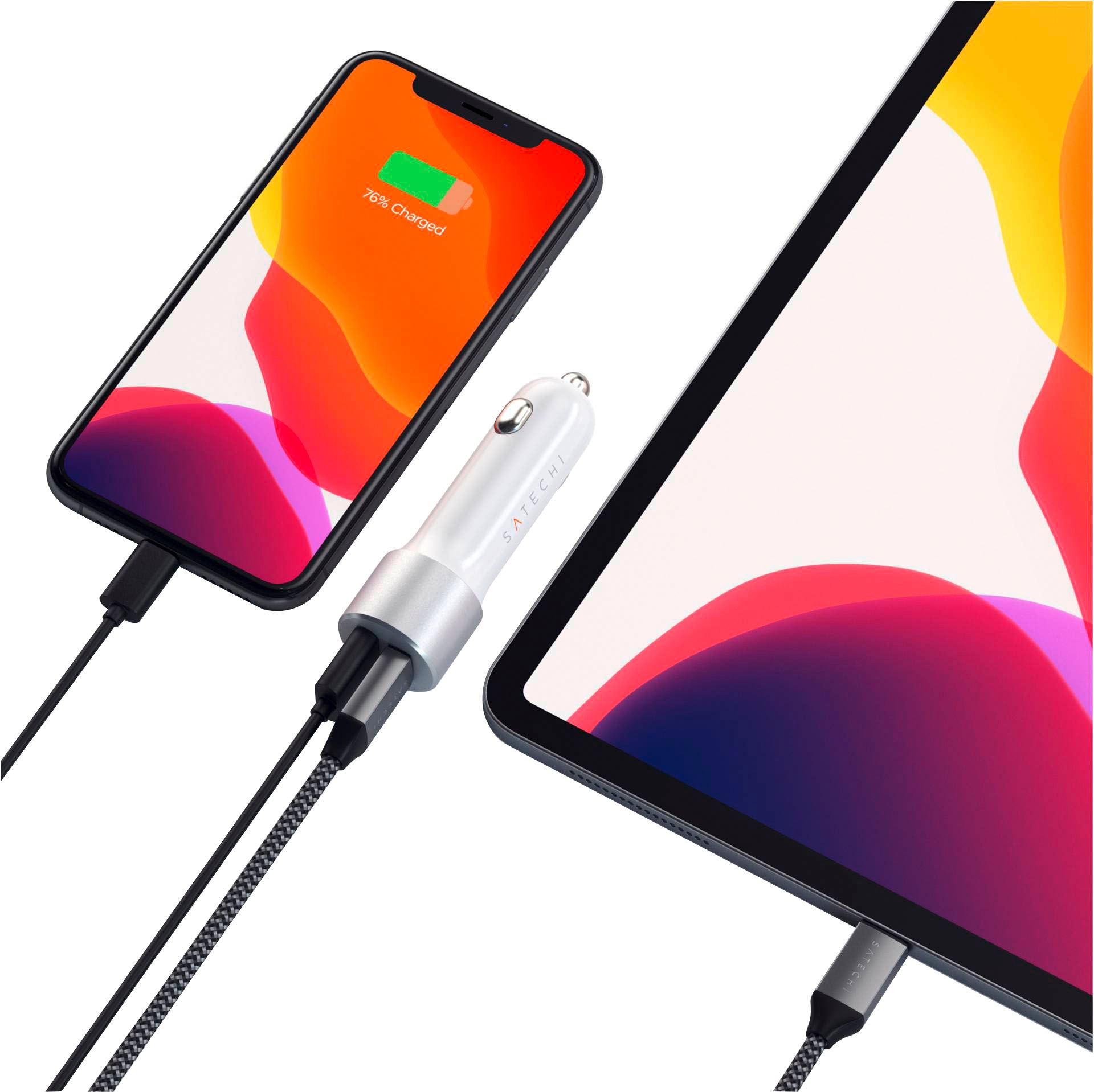 Satechi USB-Ladegerät »75W Dual Type-C PD Travel Charger«, (1 St.)