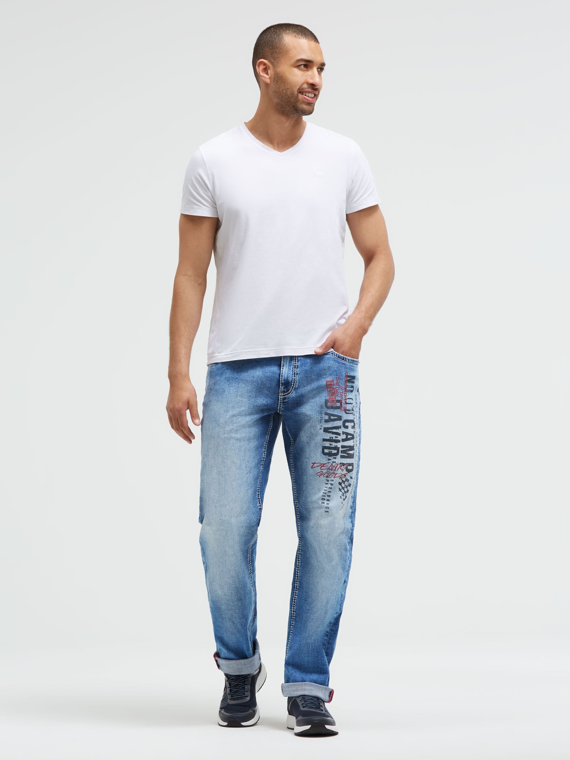 CAMP DAVID Comfort-fit-Jeans mit normaler Leibhöhe