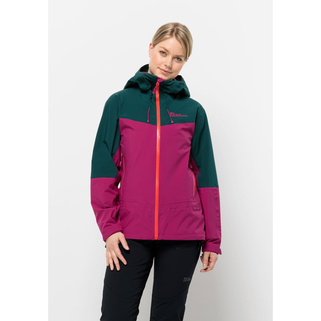 Jack Wolfskin Funktionsjacke »ALPSPITZE TOUR 3L JKT W«, mit Kapuze