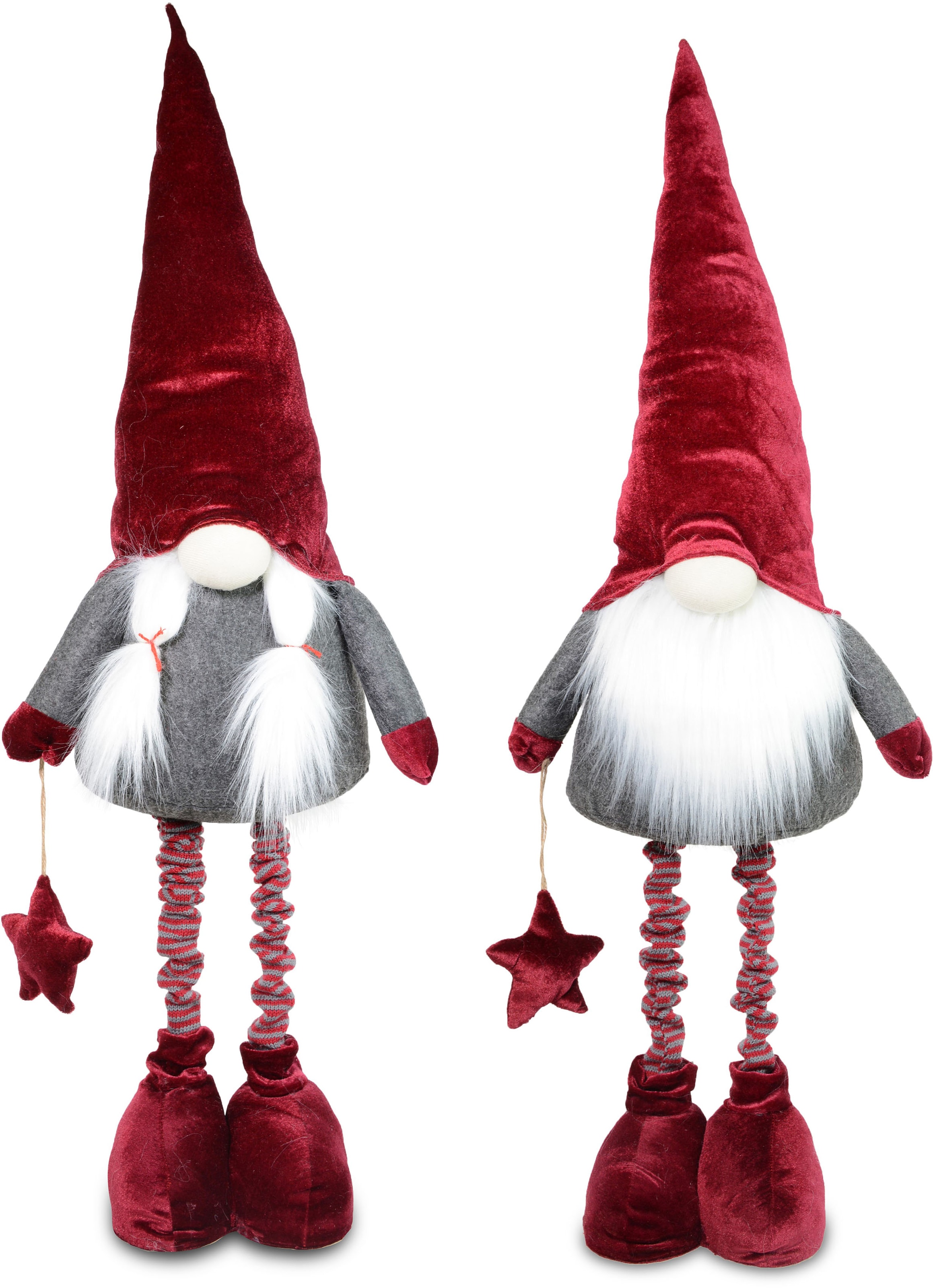 RIFFELMACHER & WEINBERGER Weihnachtsfigur »Wichteljunge, Weihnachtsdeko«,  Wichtel mit Ausziehbeinen, Höhe ca. 80 cm bis 123 cm kaufen | BAUR