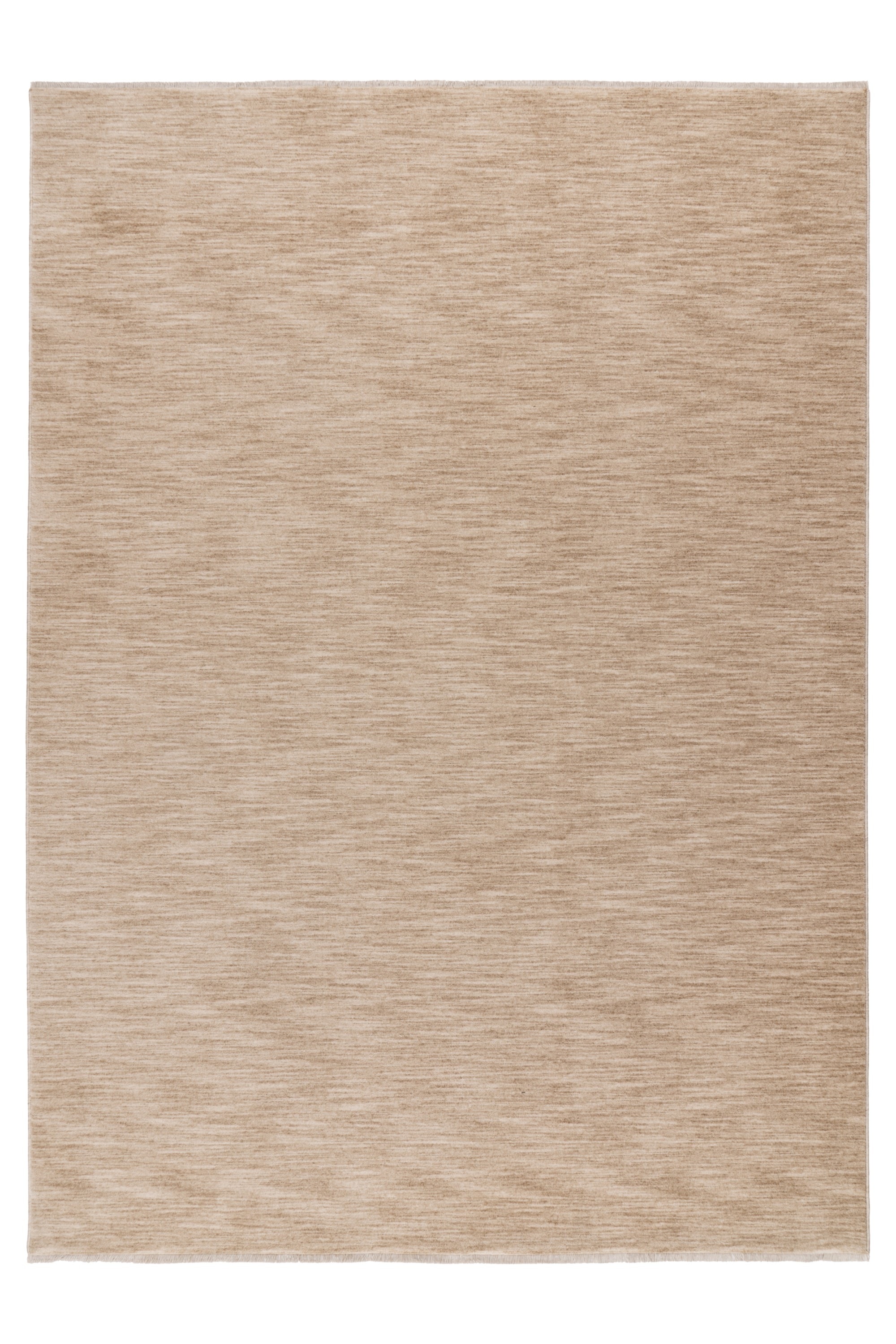 Teppich KAYOOM "Melt 725", beige, B:200cm H:9mm L:290cm, Polyester, Teppiche, Teppich, weicher Kurzflor, meliert, mit Fransen, Wohnzimmmer