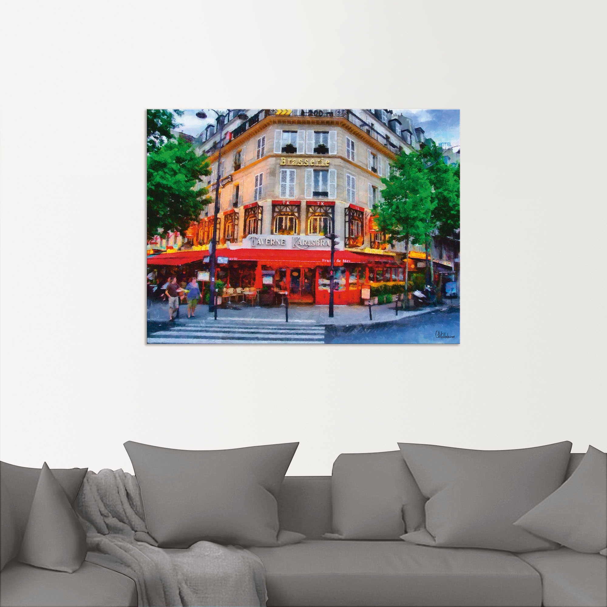 Artland Wandbild »Taverne Karlsbad«, Karlsbad, (1 St.), als Alubild, Leinwandbild, Wandaufkleber oder Poster in versch. Größen