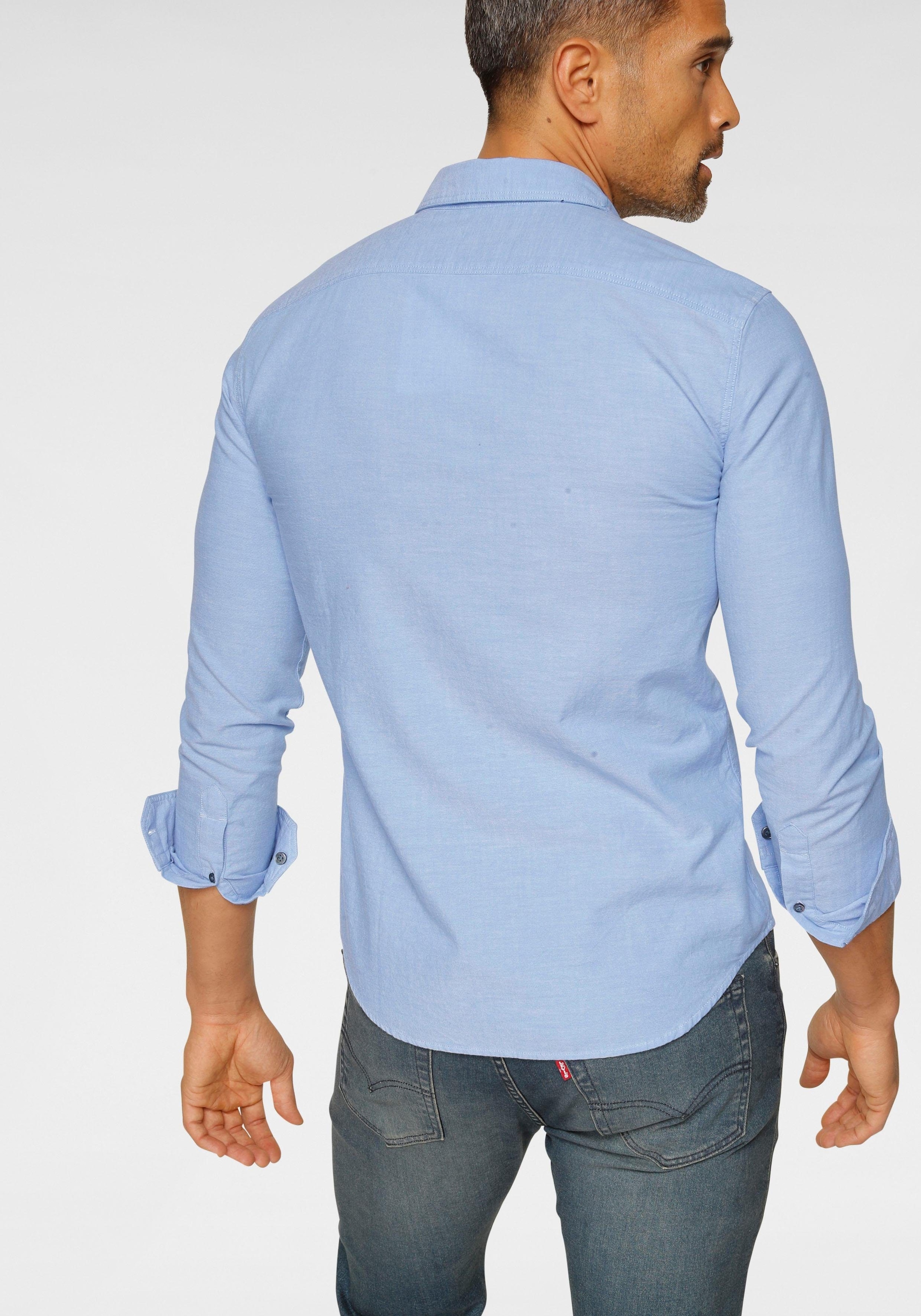 Levi's® Jeanshemd »BATTERY HM SHIRT SLIM«, mit Logobadge