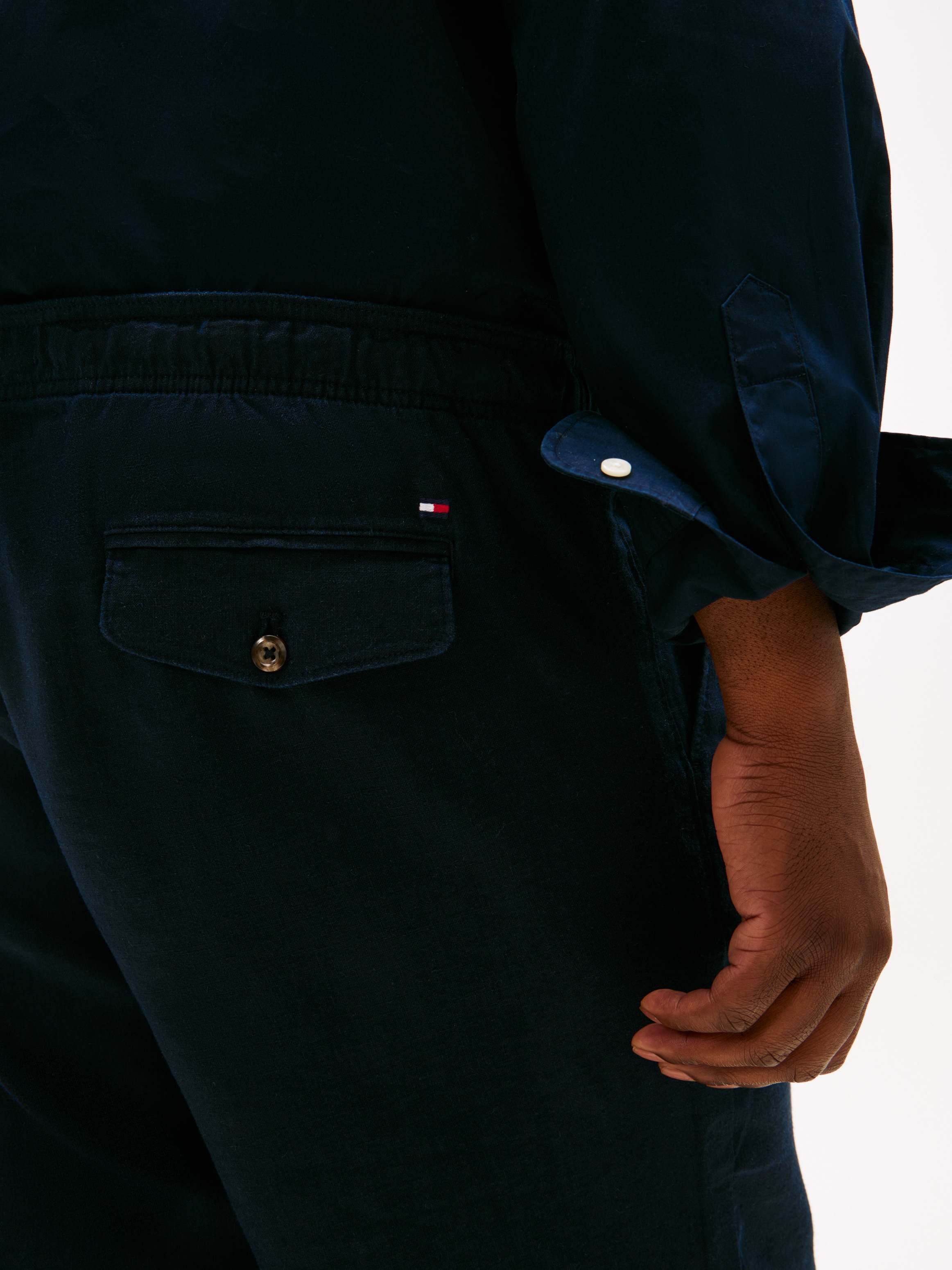 Tommy Hilfiger Big & Tall Shorts »BT-BROOKLYN PO LINEN SHORT-B«, Große Größen