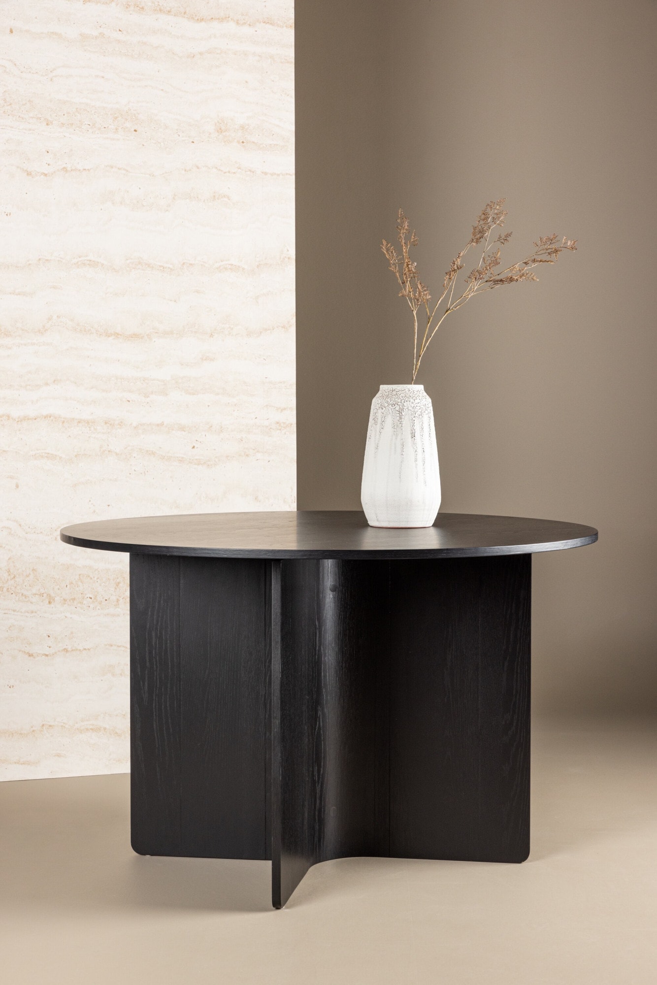 Venture Home Esstisch "Tyresö, runder Esstisch, robust, Ø 120 cm" Esszimmertisch, MDF, rund, gesellig, pflegeleicht