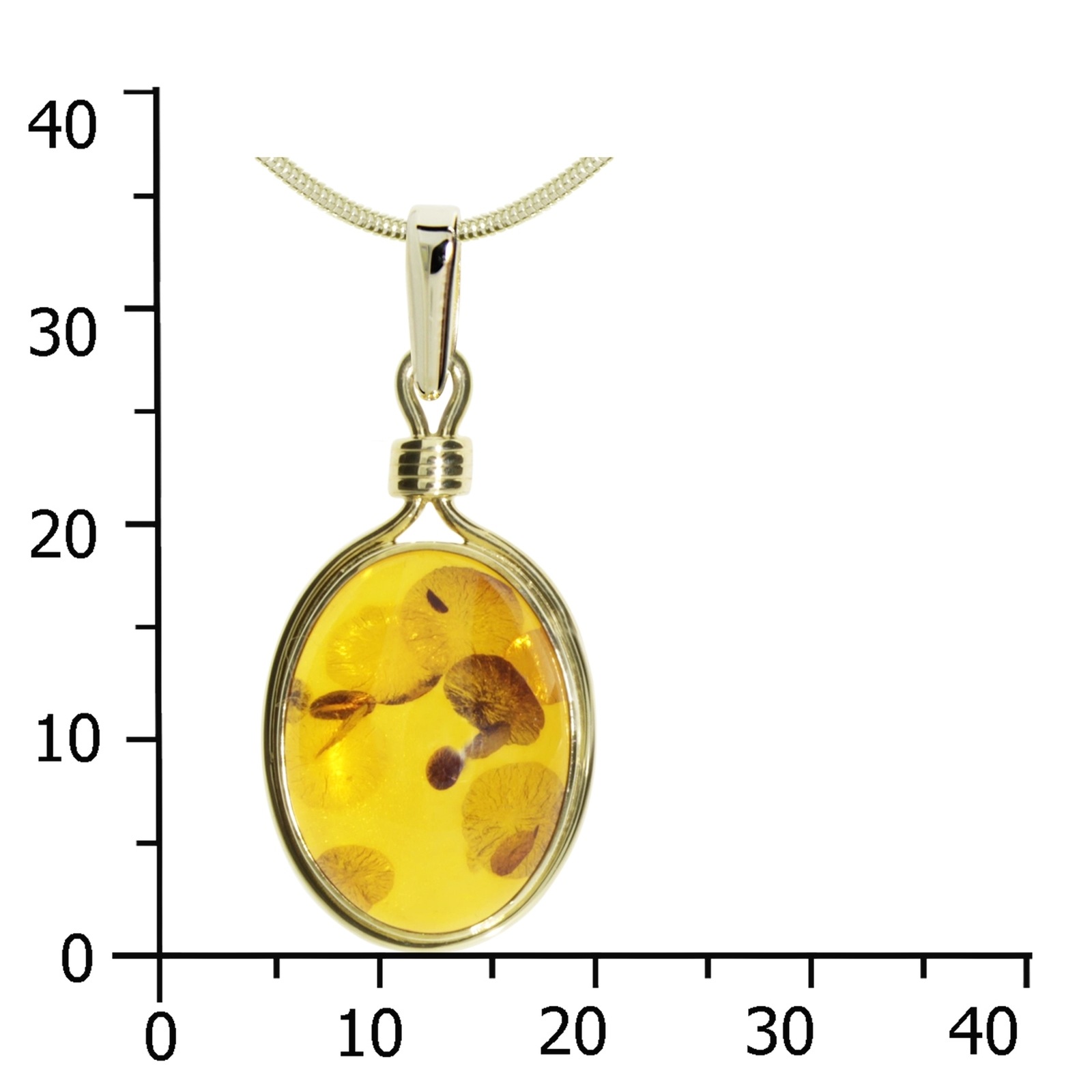 OSTSEE-SCHMUCK Kette mit Anhänger »Ostsee-Schmuck Kette mit Anhänger Malicia«, (2 tlg.)