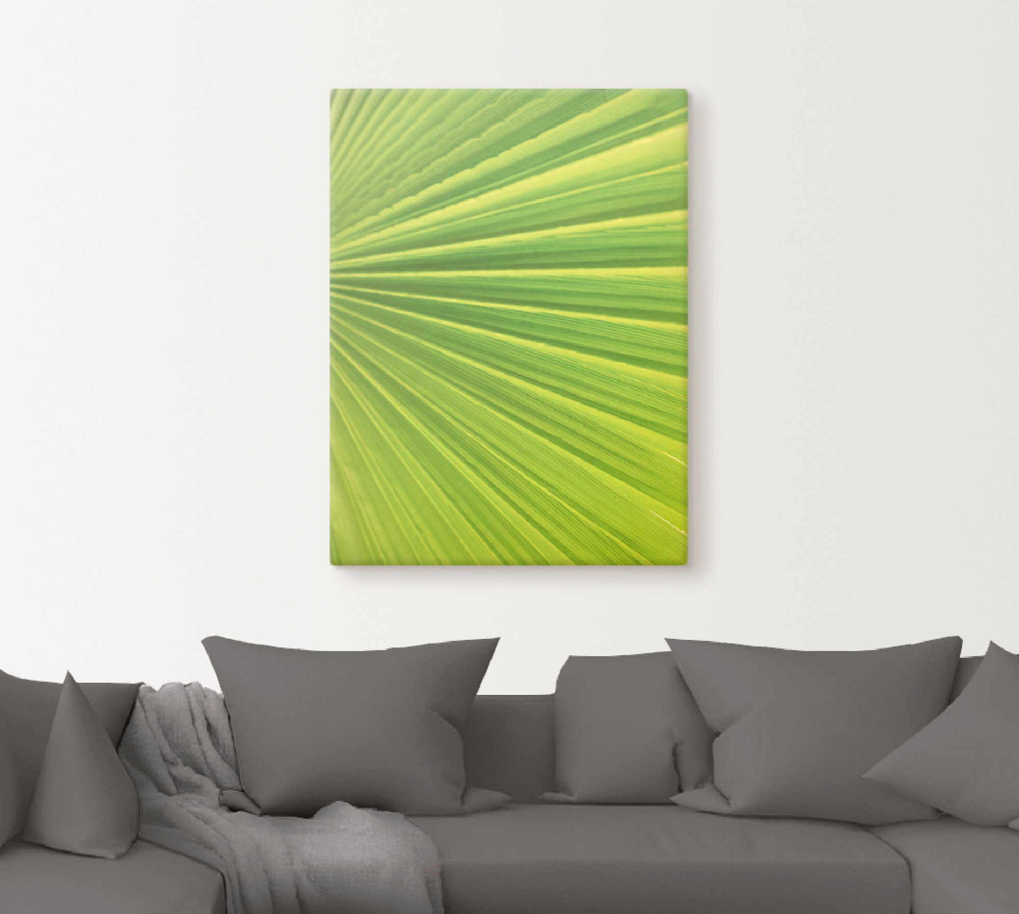 Artland Leinwandbild »Palmenblätter«, Blätter, (1 St.), auf Keilrahmen gespannt