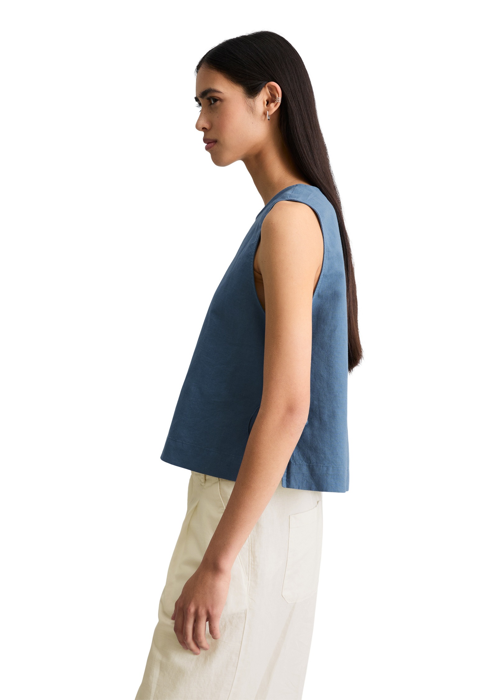 Marc O'Polo DENIM Blusentop »aus Leinen-Baumwolle-Mix«