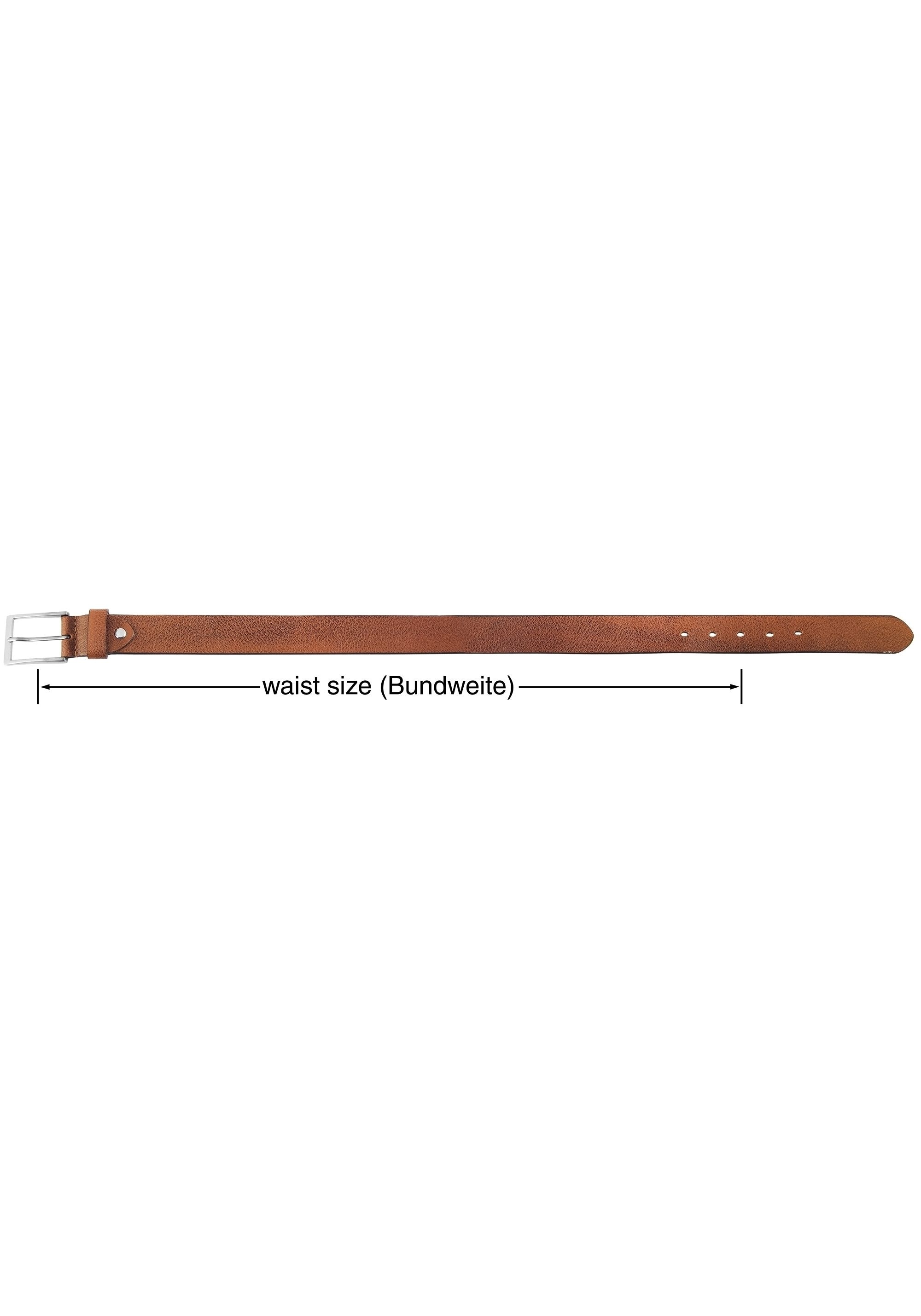 Leonardo Verrelli Ledergürtel »90 cm - 140 cm (Bundweite) in braun aus 100% Echtleder, kürzbar,«