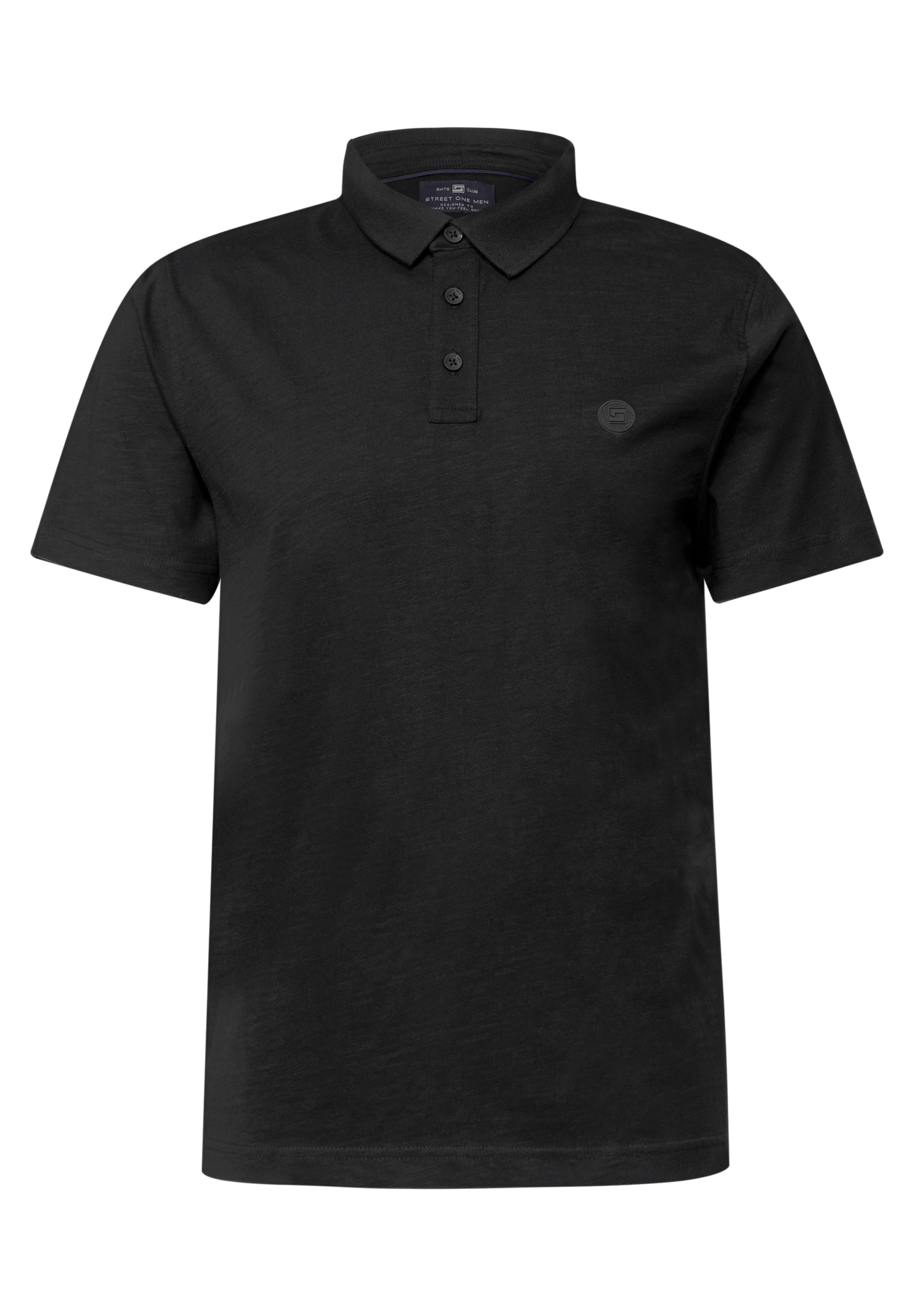 STREET ONE MEN Poloshirt, aus reiner Baumwolle
