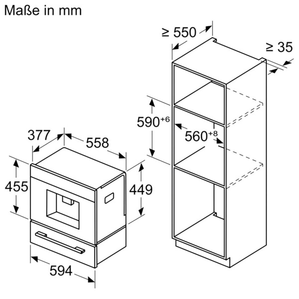 BOSCH Einbau-Kaffeevollautomat »CTL7181B0«