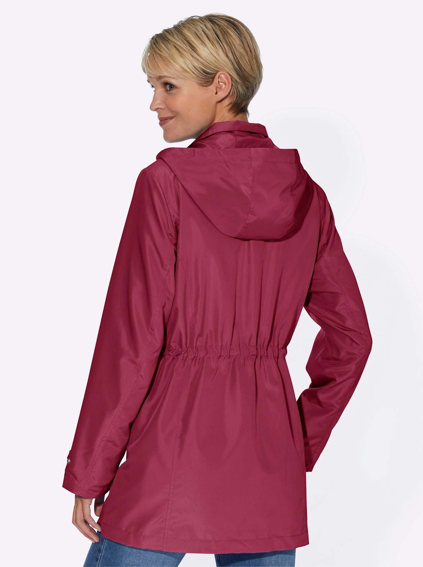 Classic Basics Langjacke, mit Kapuze