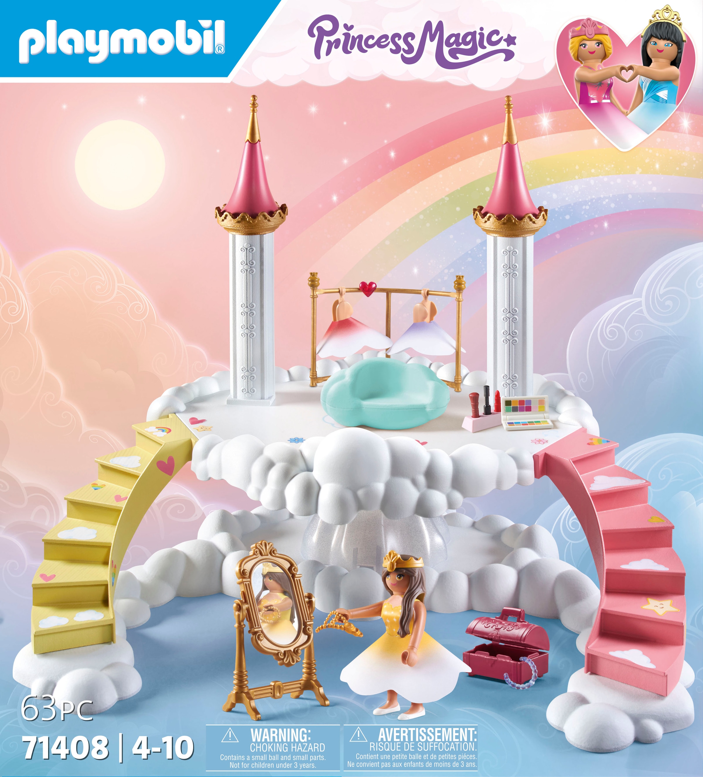 Playmobil® Konstruktions-Spielset »Himmlische Ankleidewolke (71408), Princess Magic«, (63 St.), Made in Germany