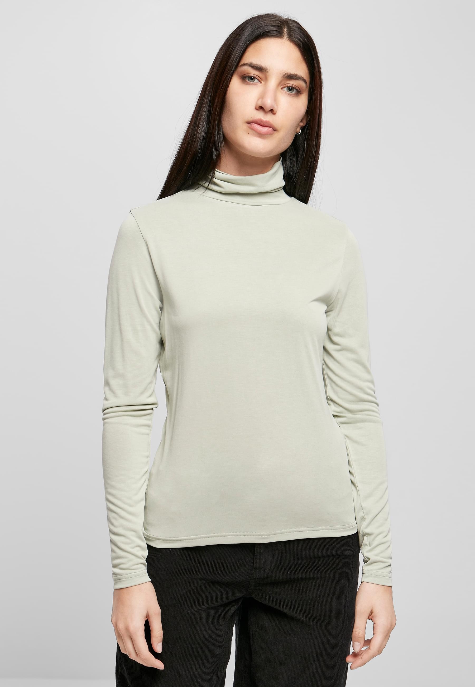 URBAN CLASSICS Langarmshirt »Urban Classics Damen Ladies Modal Turtleneck Longsleeve«, (1 tlg.)