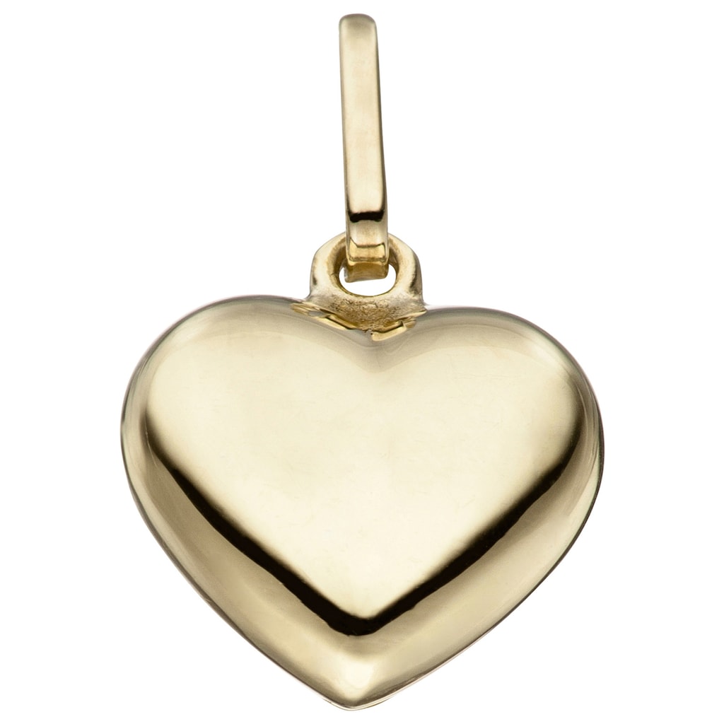 JOBO Herzanhänger »Anhänger Herz«, 925 Silber vergoldet