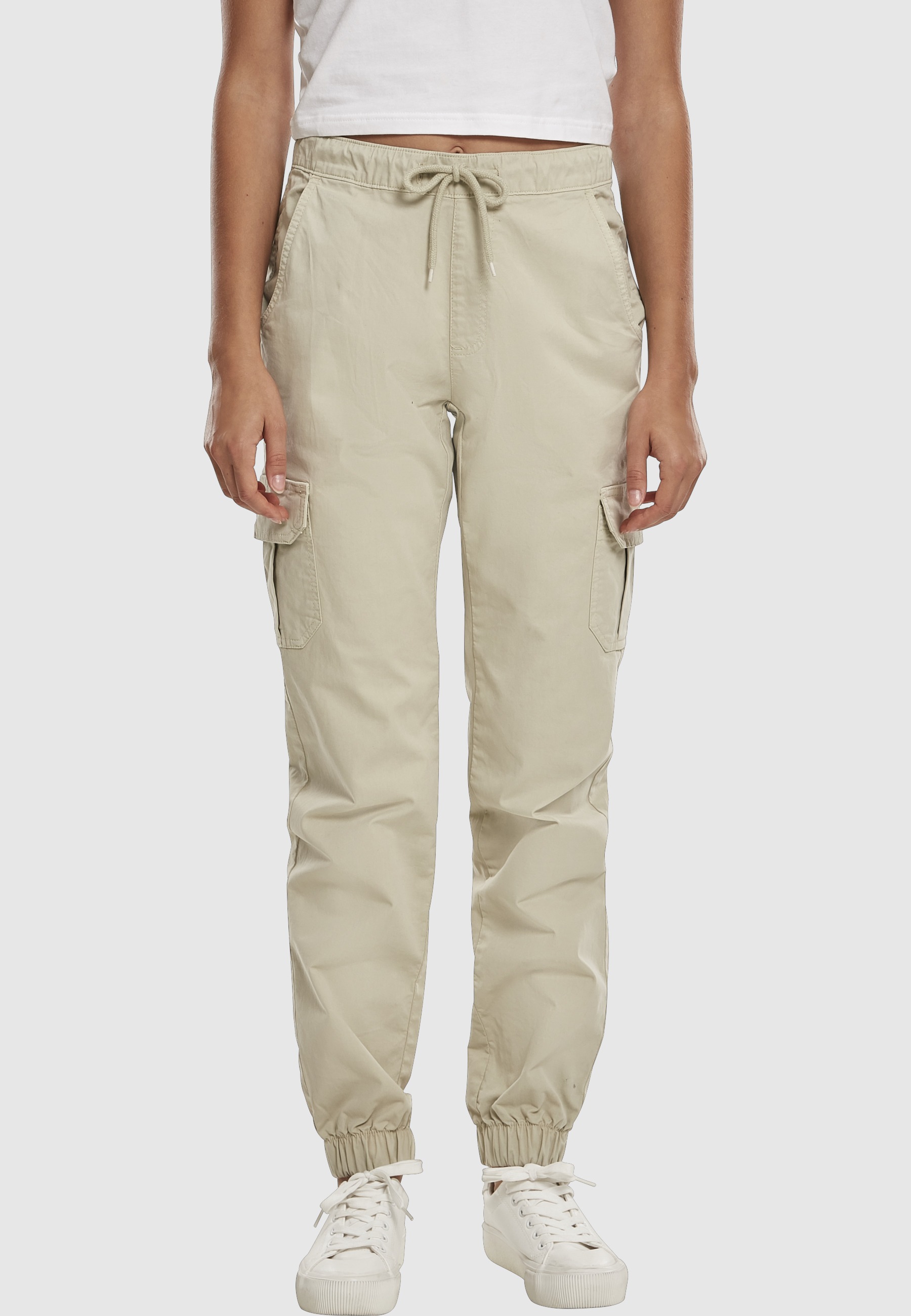 URBAN CLASSICS Cargohose »Urban Classics Damen Ladies High Waist Cargo Jogging Pants«