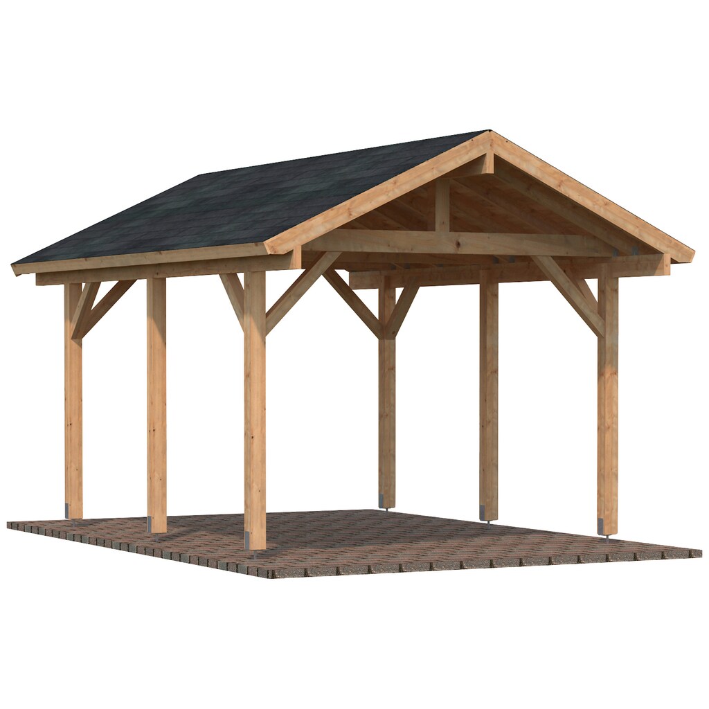 Palmako Einzelcarport »Robert«, Holz, hellbraun