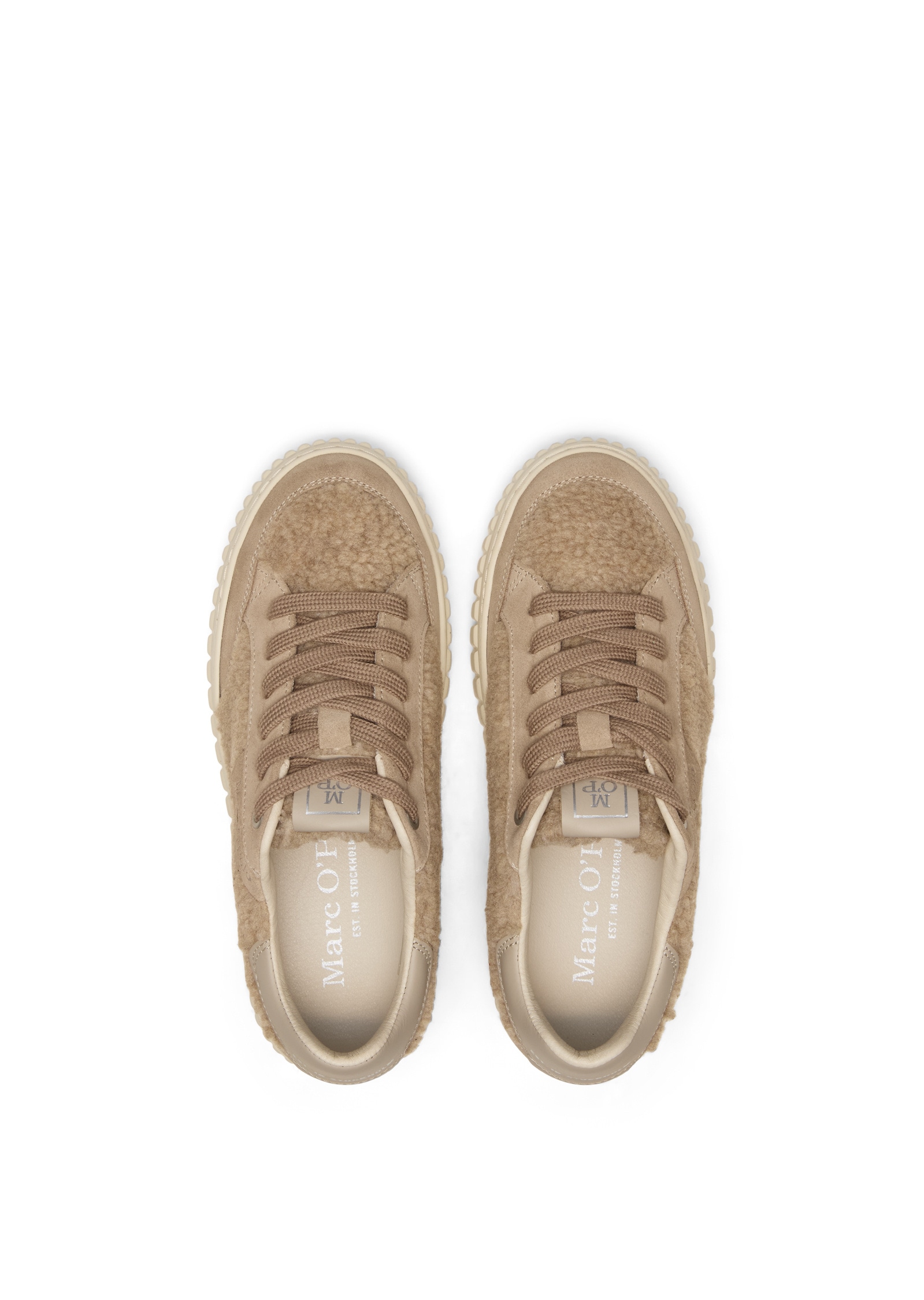 Marc O'Polo Sneaker »aus Teddyfell mit Echtleder-Details«